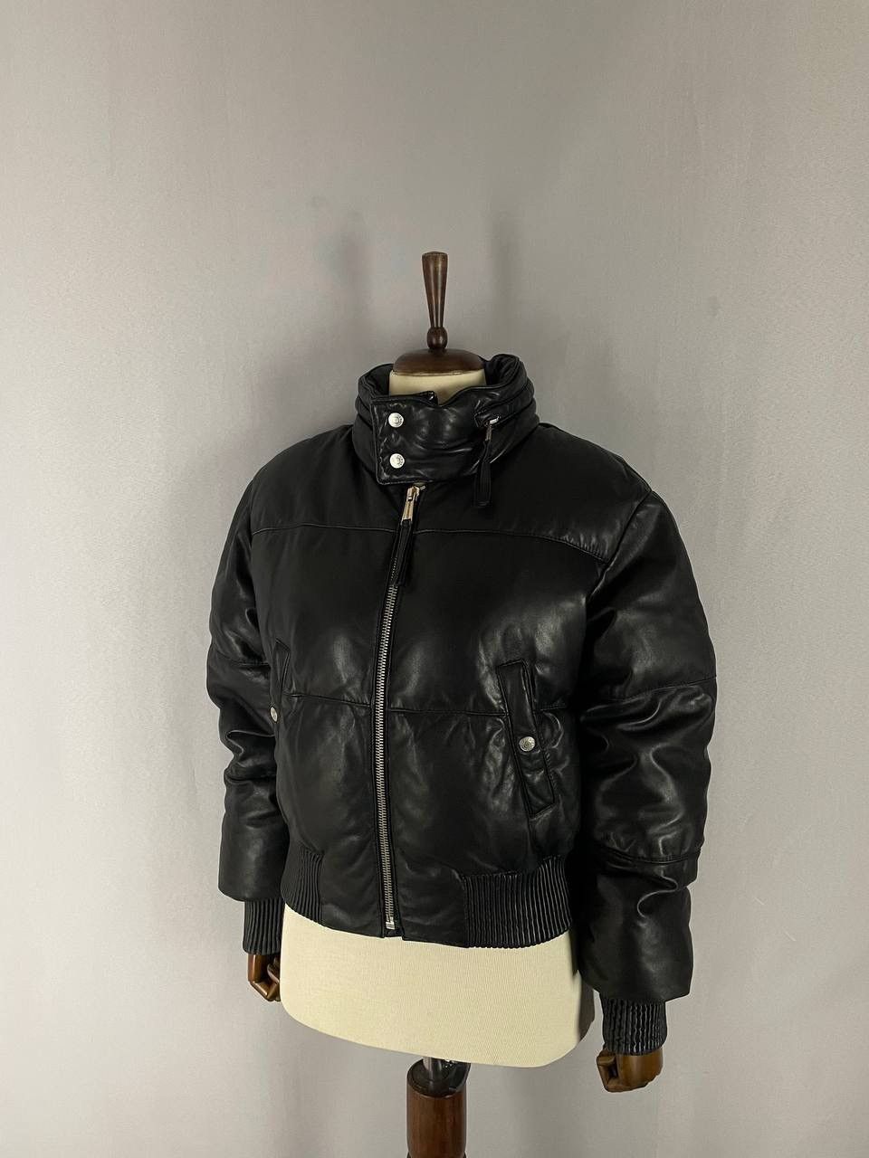 Dsquared2 Dsquared2 Leather Jacket Black Moto Size US S / EU 44-46 / 1 - 1 Thumbnail