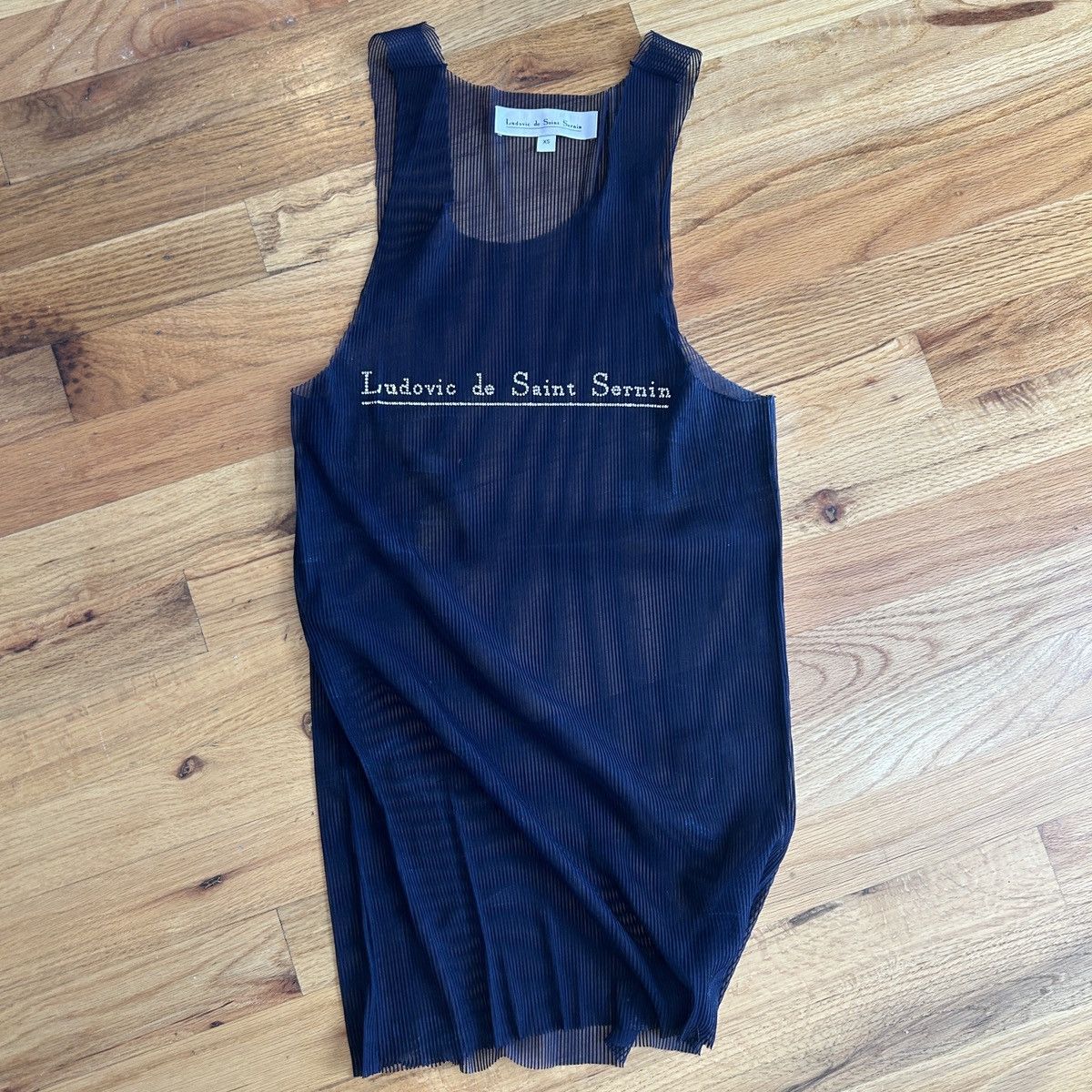 Ludovic De Saint Sernin Ludovic De Saint Sernin navy sheet/ribbed tank top Size US XS / EU 42 / 0 - 1 Thumbnail