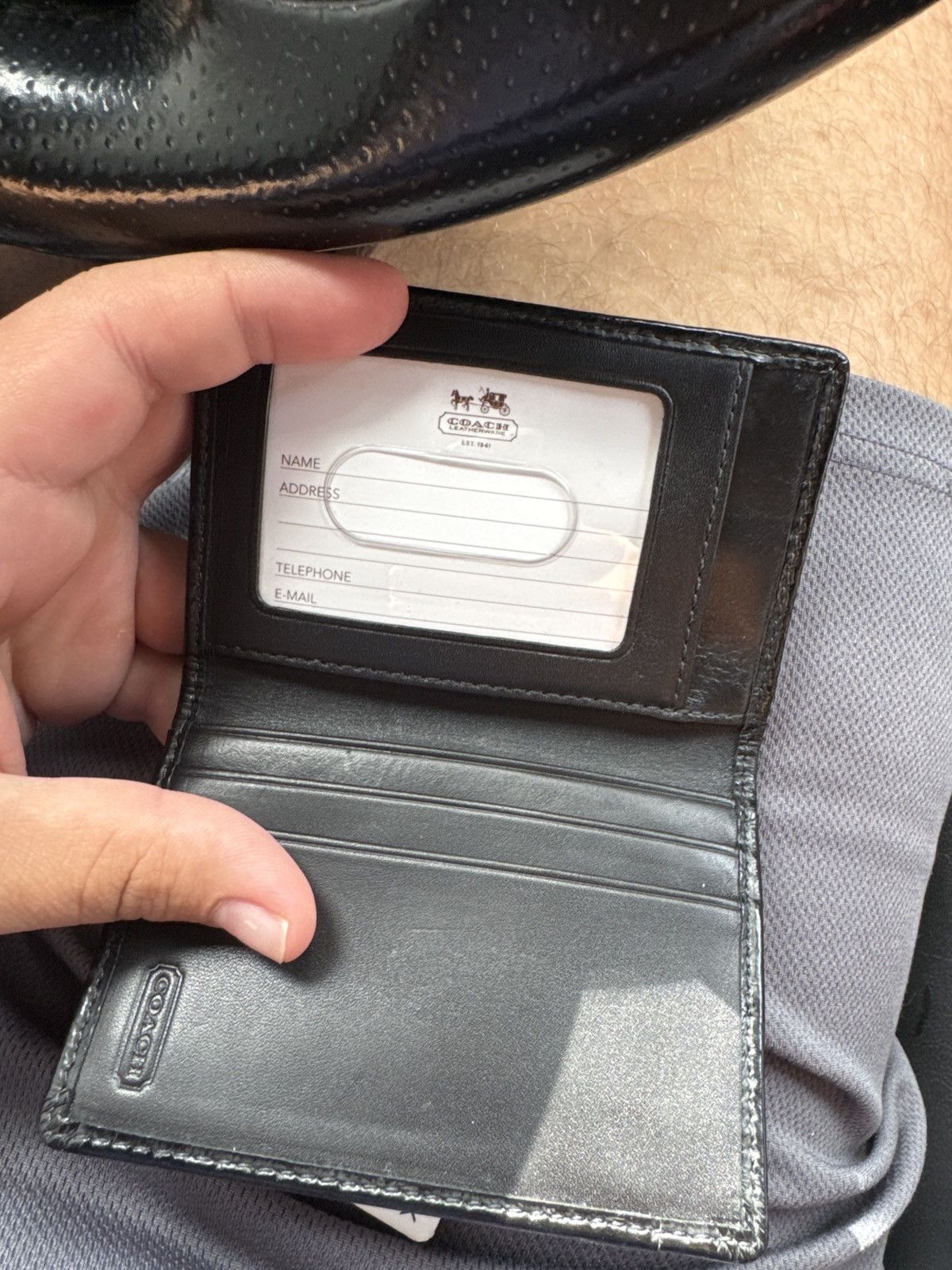 Coach Coach All black wallet Leather Size ONE SIZE - 5 Thumbnail