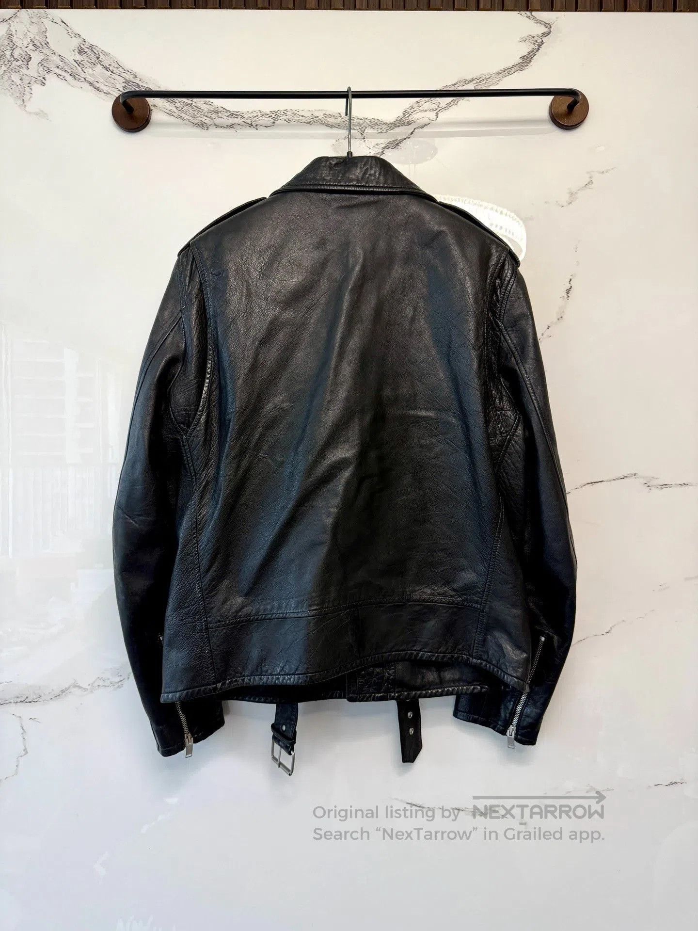 Saint Laurent Paris saint laurent black leather guitar jacket. Size US L / EU 52-54 / 3 - 4 Thumbnail