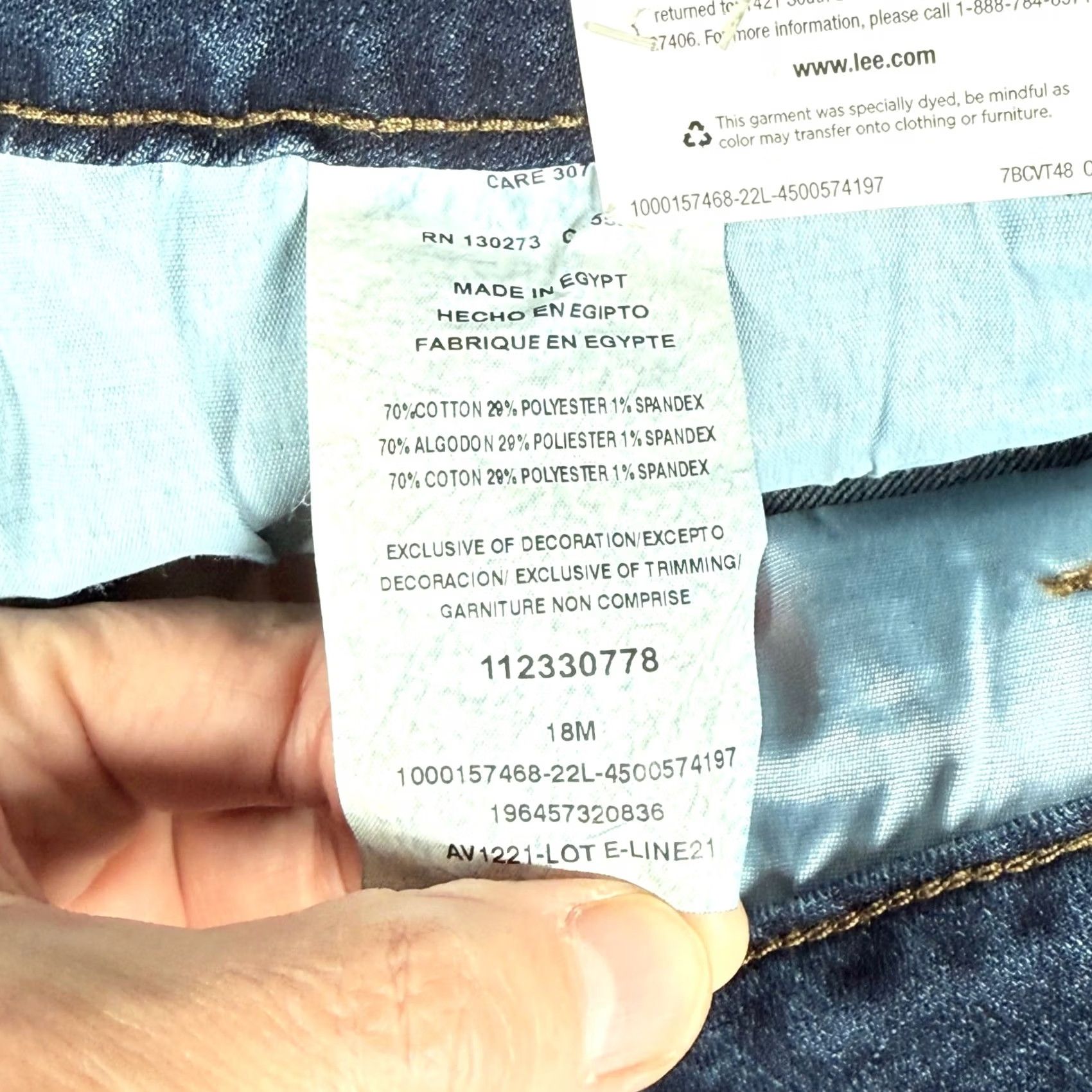 Lee VINTAGE Lee 18M Capri Jeans Damen? 18M Mid Rise Stormy Lines Denim Capris Jeans Womens Str... Size 40" / US 18 - 7 Thumbnail