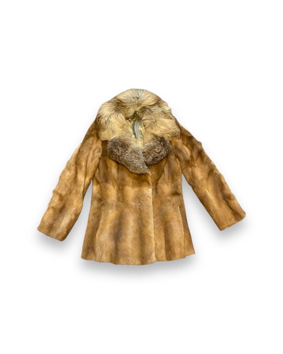 Japanese Brand × Vintage Glam Fox Fur Vintage Jacket 80s Y2K Avant Garde Size S / US 4 / IT 40 - 1 Thumbnail