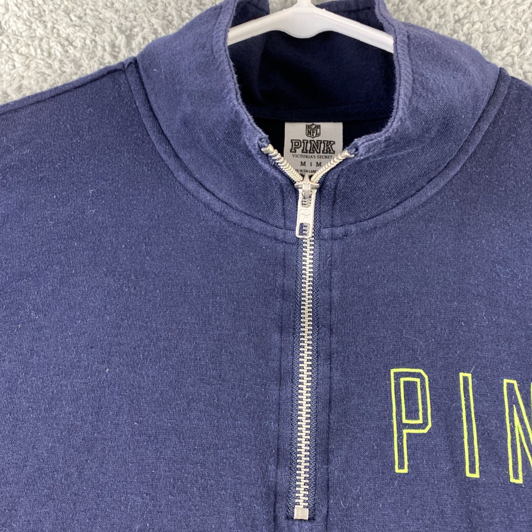 Vintage VINTAGE PINK Women's Sweater Size M Blue Cotton Solid Light Wash Stretch Regular Department Sweater Size M / US 6-8 / IT 42-44 - 3 Thumbnail