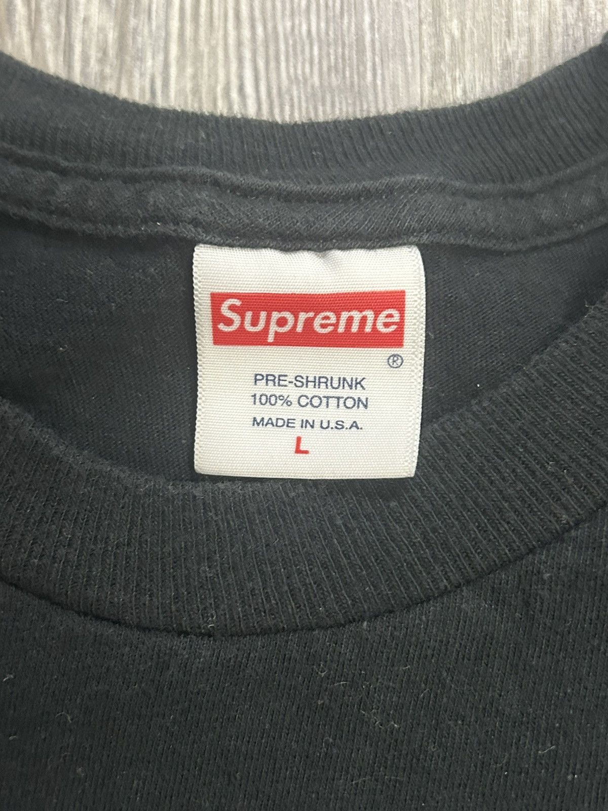 Supreme Supreme Classic Logo Tee SS22 Black Large Size US L / EU 52-54 / 3 - 2 Thumbnail