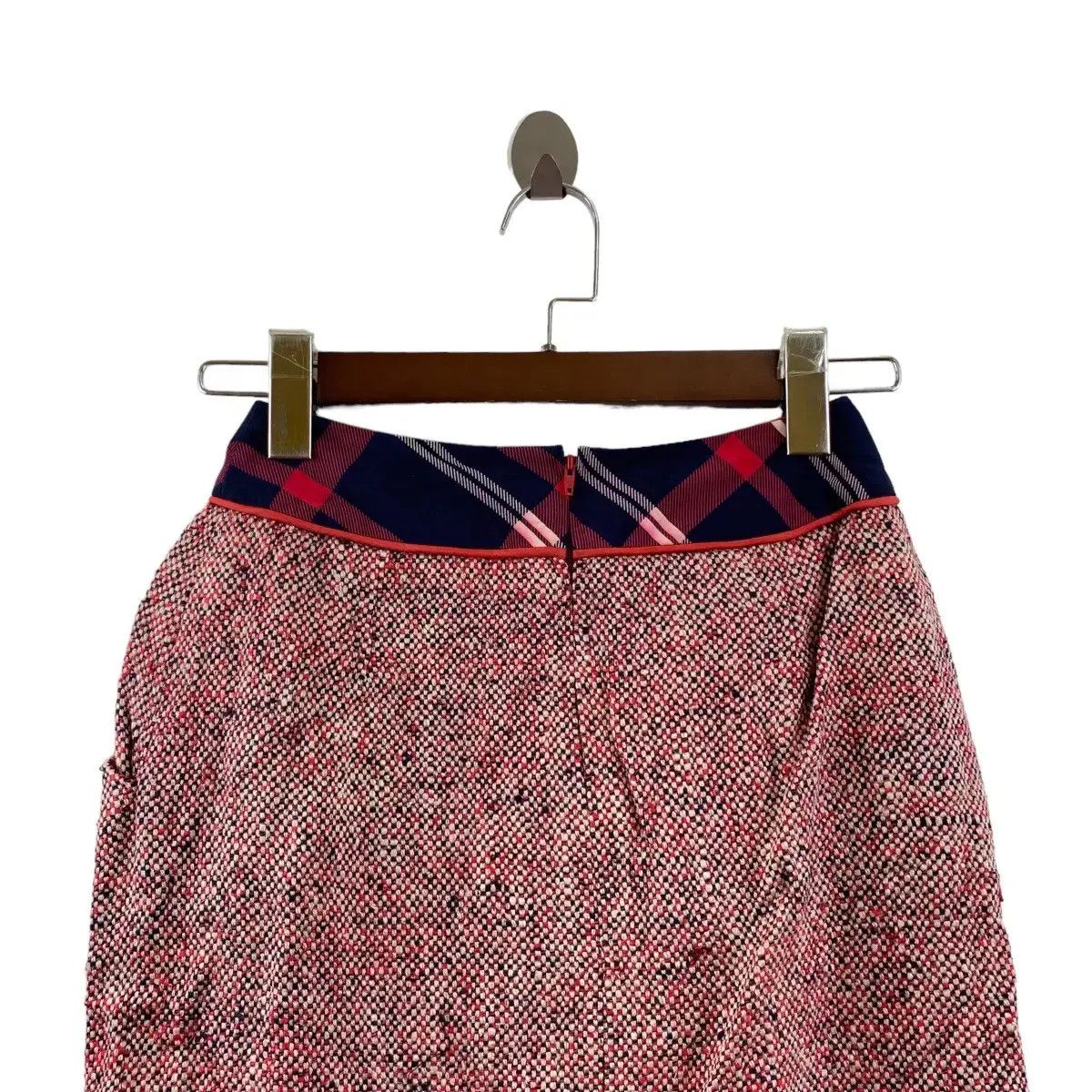 Chanel Vintage CHANEL BOUTIQUE Gingham Shepherd Maxi Skirt Bottom Size 24" / US 00 / IT 34 - 2 Thumbnail