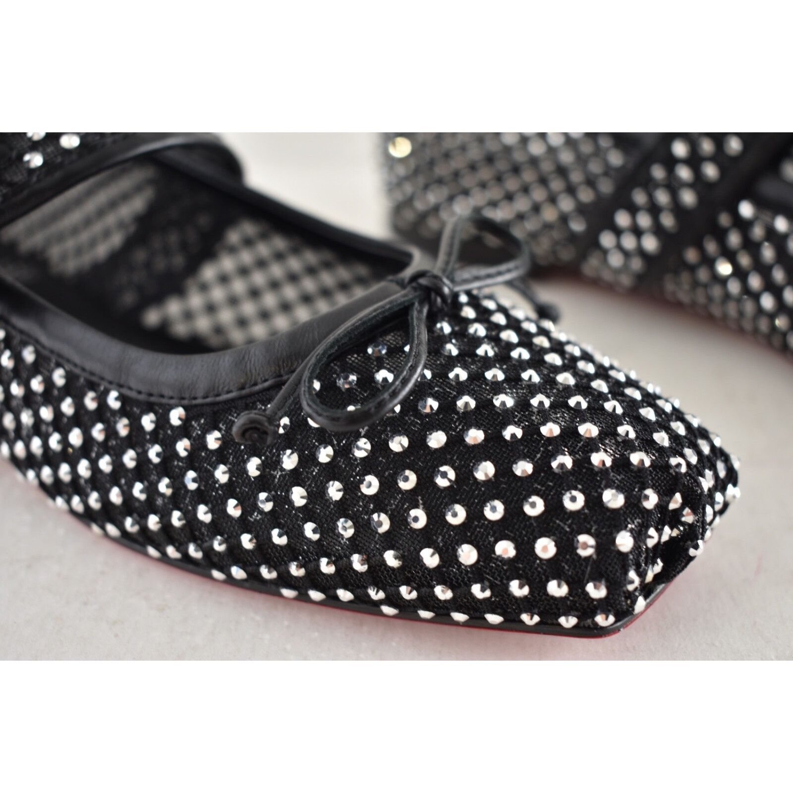 Christian Louboutin Christian Louboutin Mamastrapitina Flat Black Size US 7.5 / IT 37.5 - 9 Thumbnail