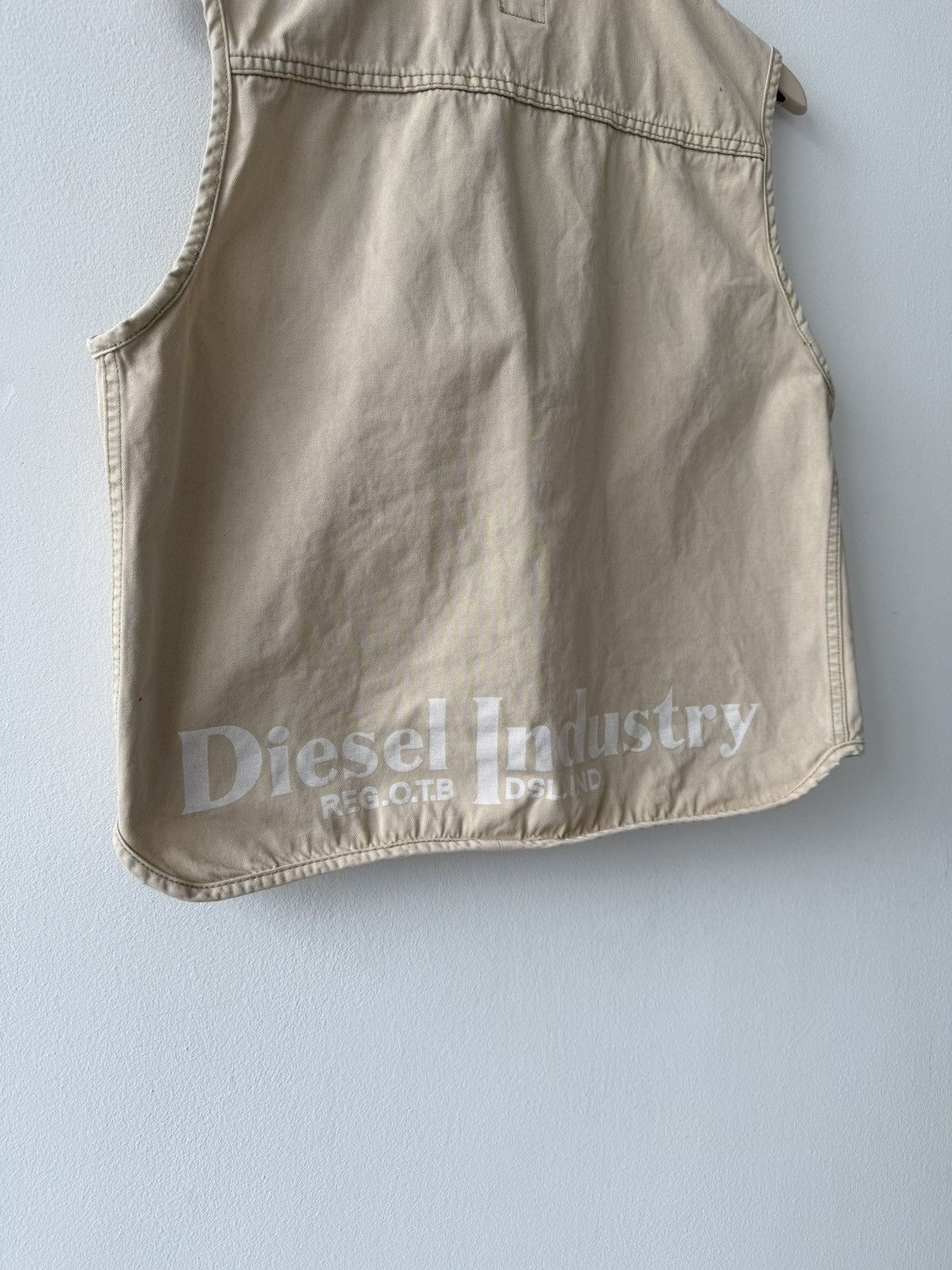 Diesel Vintage RARE Diesel RR55 Big Logo Industry Vest Size US S / EU 44-46 / 1 - 8 Thumbnail