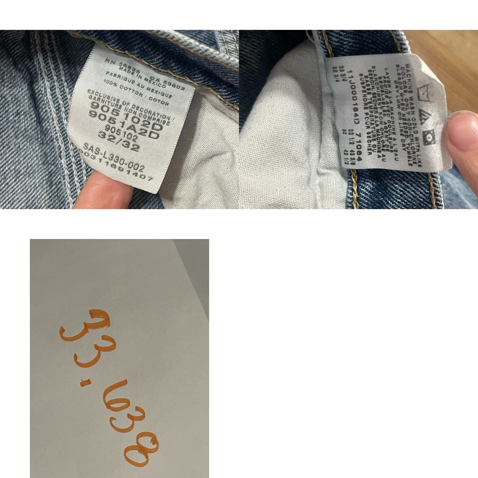 Vintage Cabela's Jeans, Men's Size 32/32, Denim, Blue, Straight Leg, 5-Pockets, Regular, Inseam 32, N Size US 32 / EU 48 - 8 Thumbnail