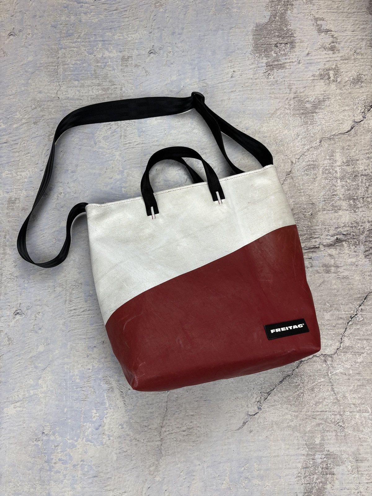 Freitag Freitag shoulder bag recycled rare white red Size ONE SIZE - 2 Thumbnail