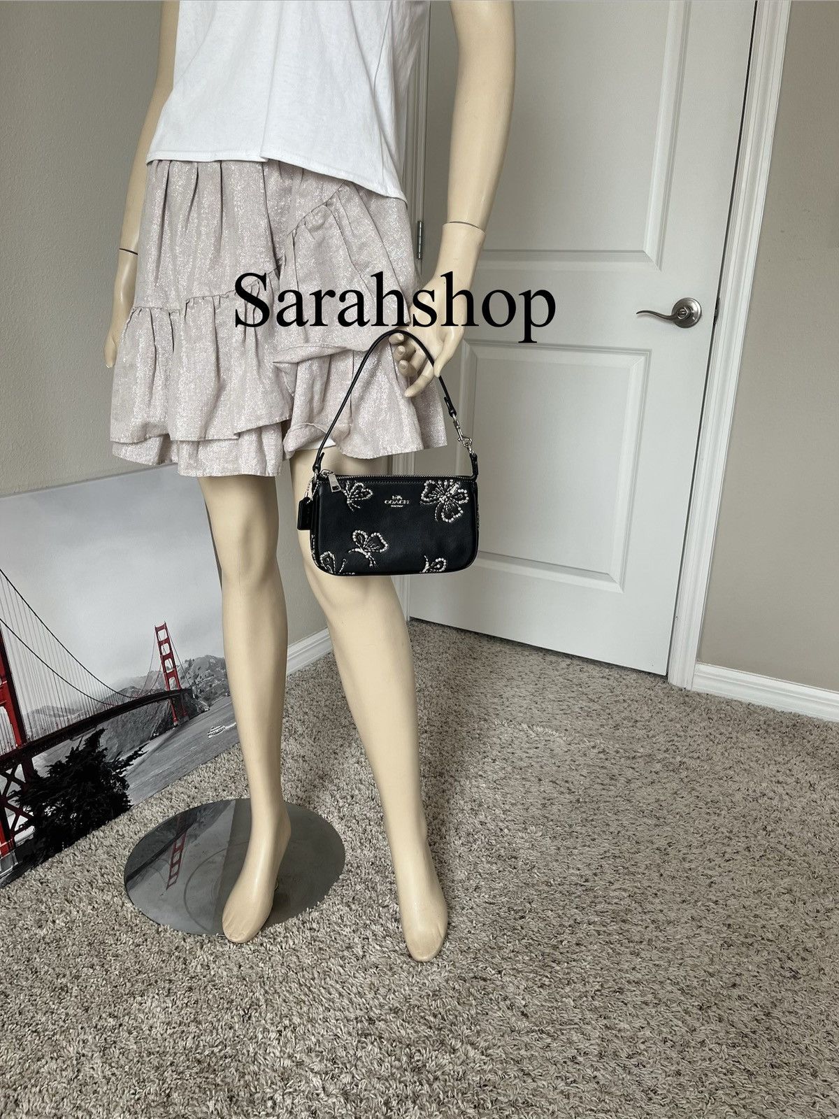 Coach Coach Nolita 19 With Sparkly Butterfly Print Size ONE SIZE - 11 Thumbnail