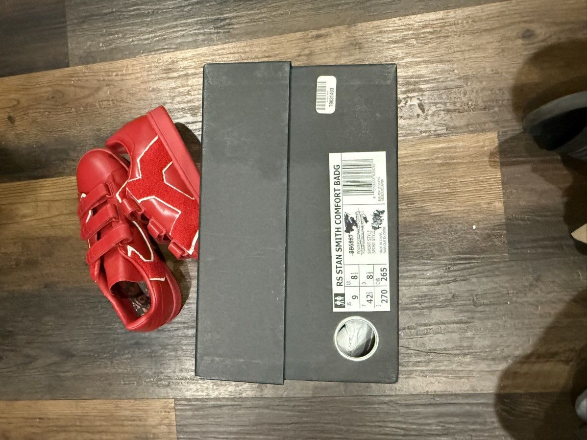 Adidas × Raf Simons Raf Simons x Stan Smith Comfort Badge ‘Power Red’ Size US 9 / EU 42 - 7 Thumbnail