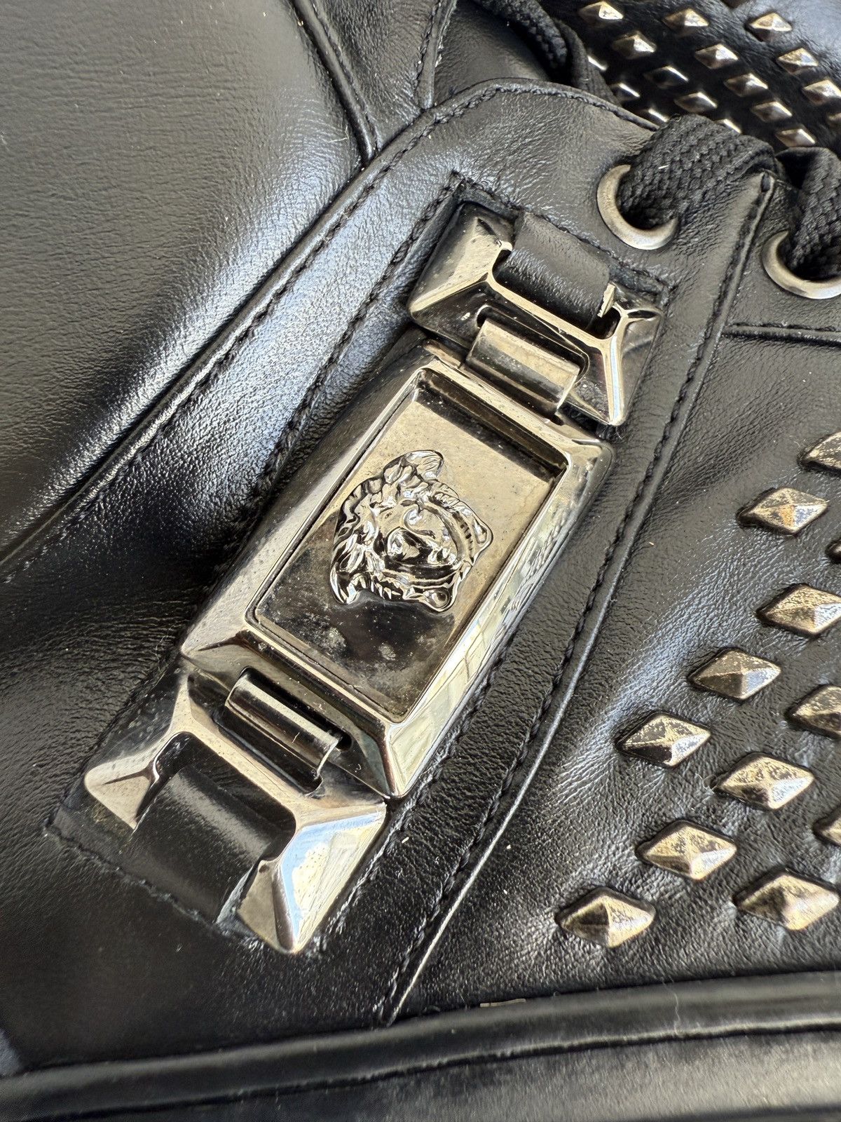 Versace Studded medusa trainers🔥🔥like tyson,🕷️ Size US 7.5 / EU 40-41 - 15 Thumbnail