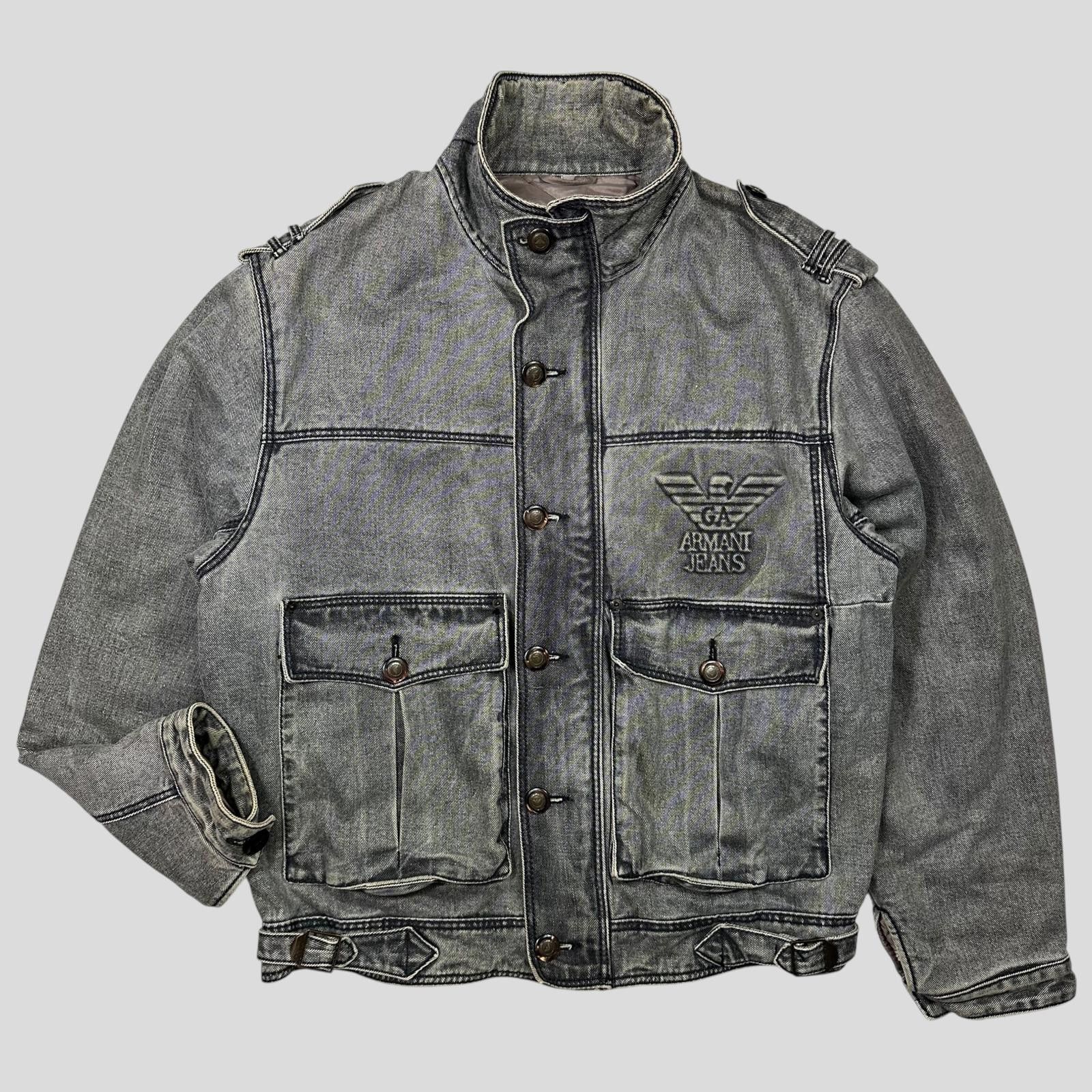 Armani Armani Jeans 1991 Blanket Line Heavy Cotton Work Jacket L/XL Size US XL / EU 56 / 4 - 3 Thumbnail