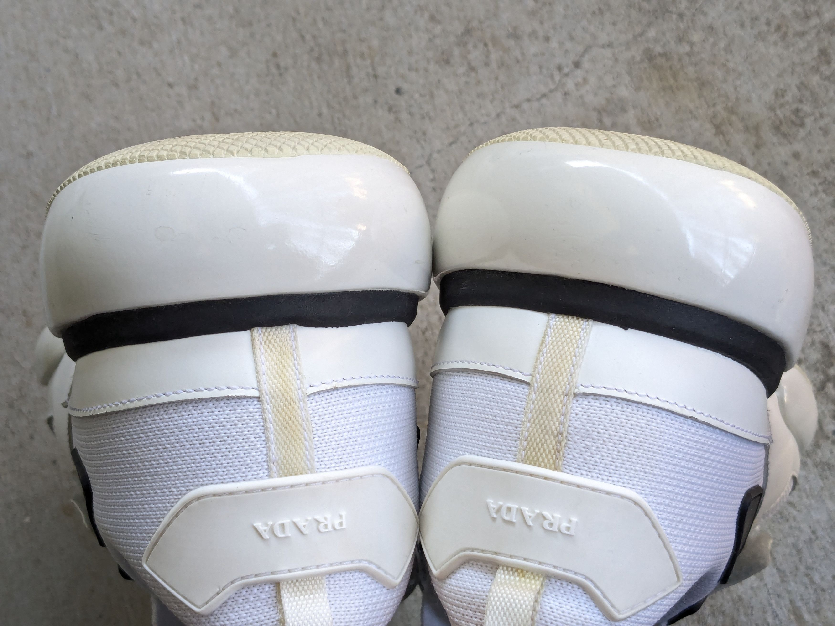 Prada Prada Cloudbust Sneakers White Black 11.5 Straps Low Tops Size US 11.5 / EU 44-45 - 13 Thumbnail