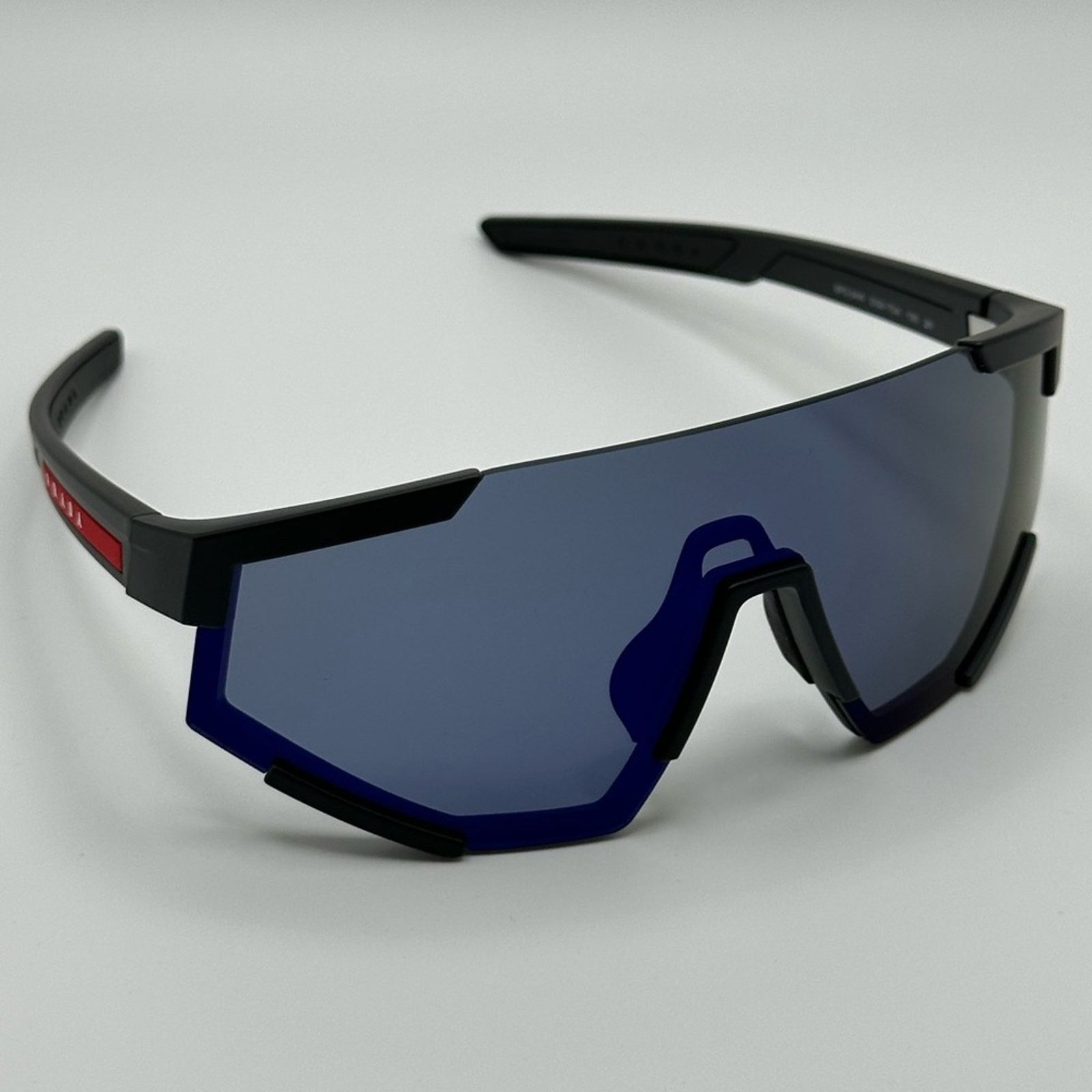 Prada PRADA Linea Rossa PS04WS DG070A Black Rubber/Dark BlueMirror Size ONE SIZE - 6 Thumbnail