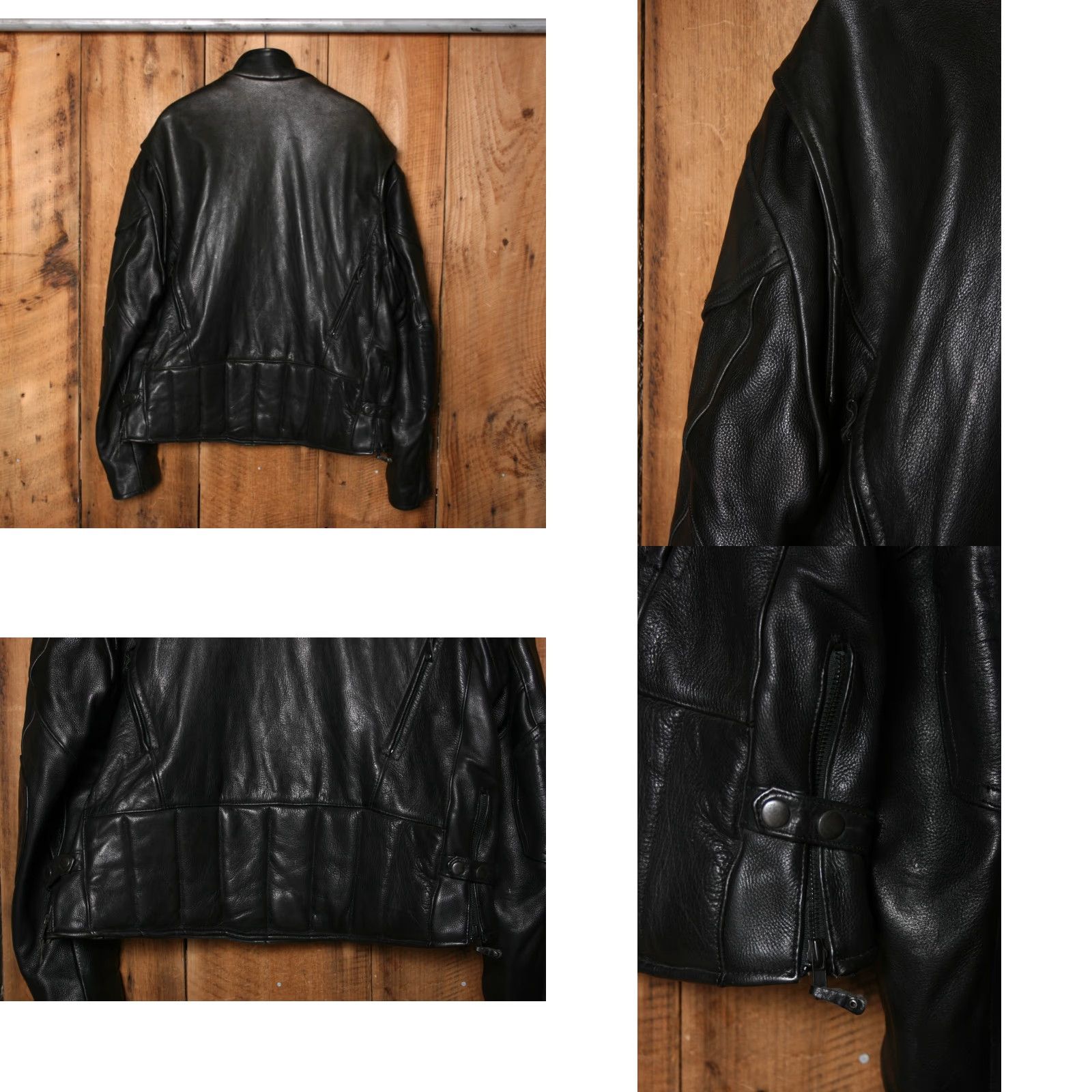 Vintage Vintage Heavy Black Leather Motorcycle Jacket Men's Sz. 50 (Missing Liner) Jacket Mens 50 Black Leather Motorcycle Vintage Size US M / EU 48-50 / 2 - 8 Thumbnail