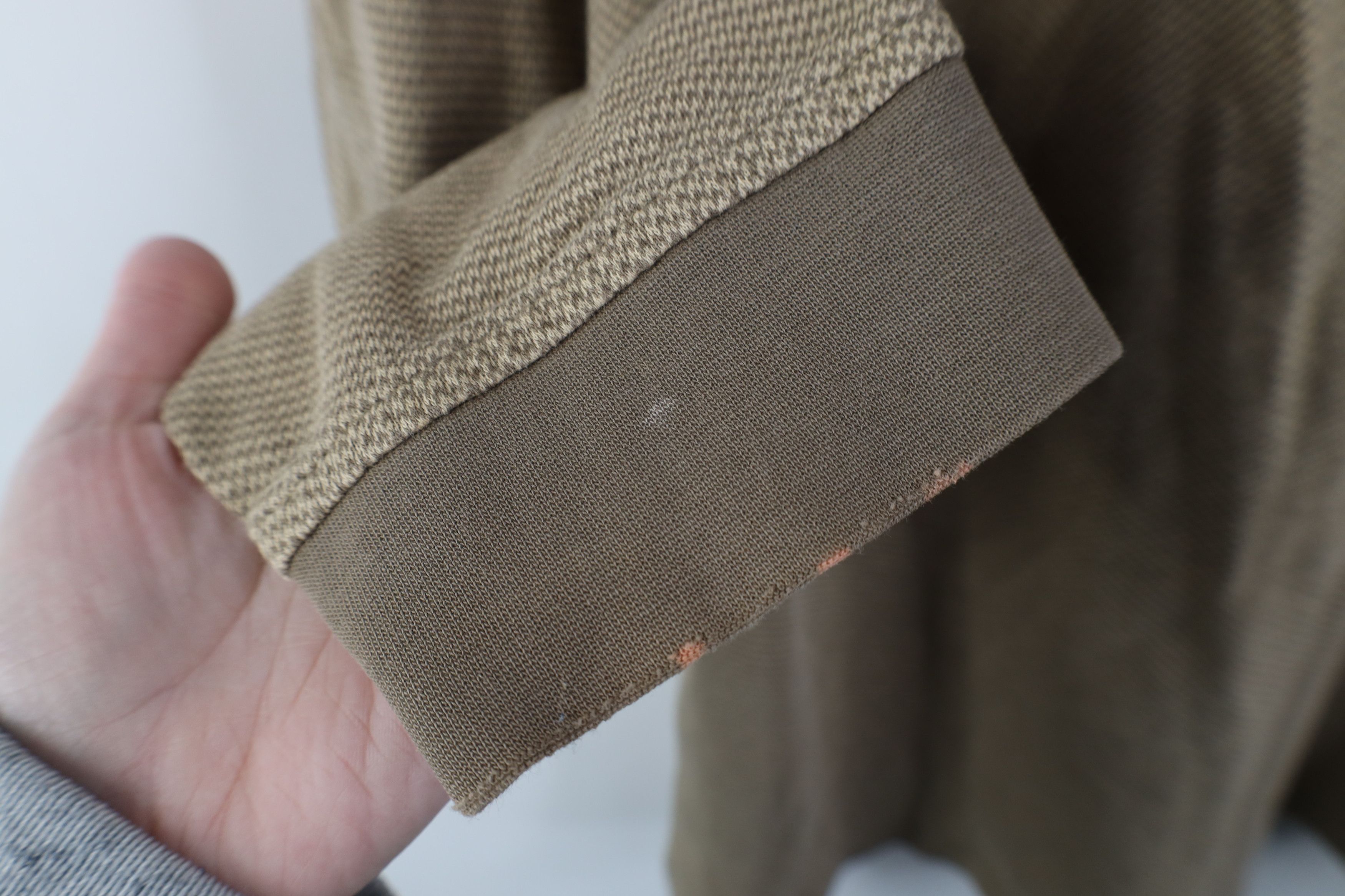 Vintage Vintage Streetwear Knit Long Sleeve Polo Shirt Earth Tone Size US XL / EU 56 / 4 - 7 Thumbnail