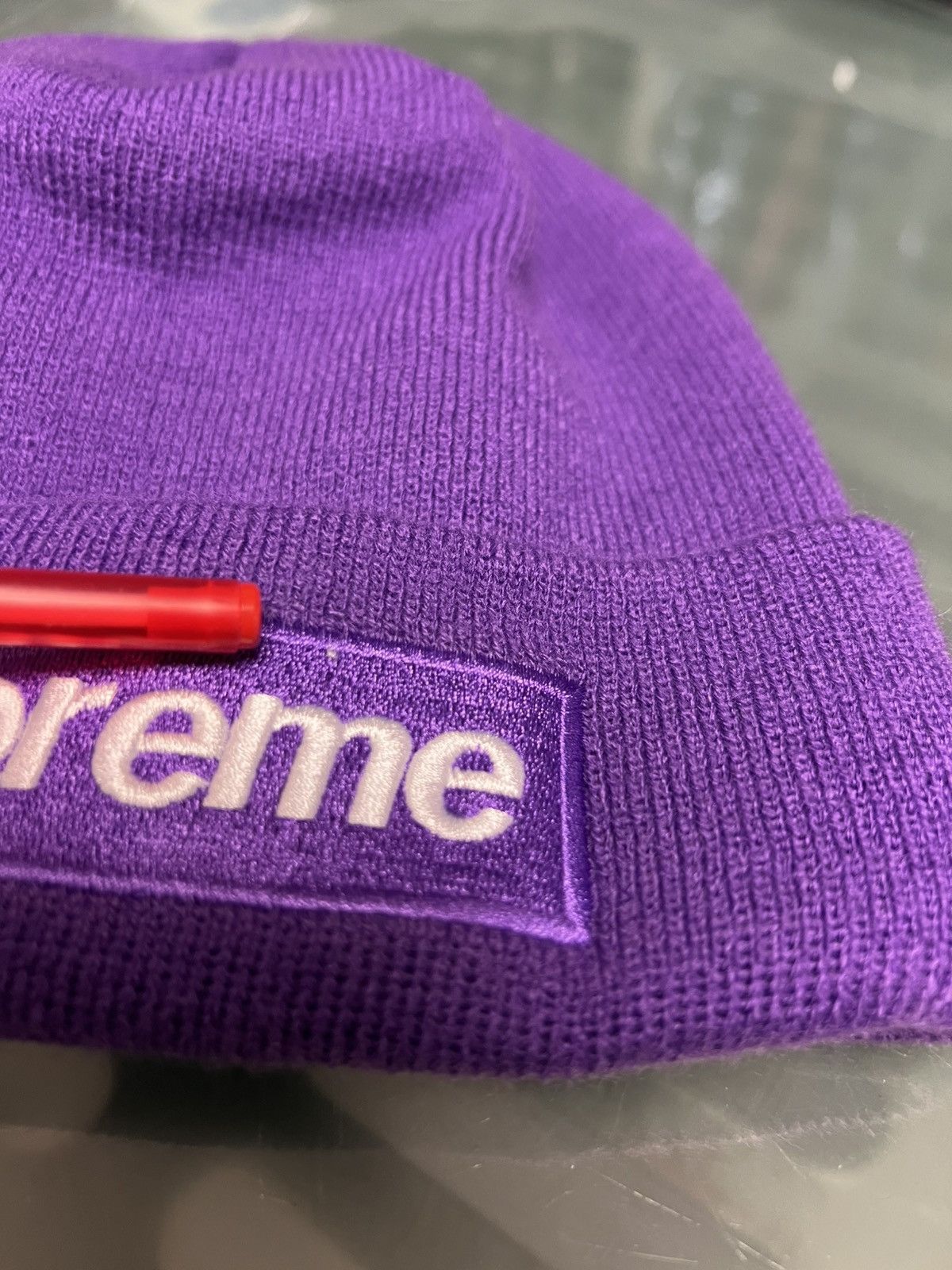 Supreme FW16 SUPREME NEW ERA BOX LOGO BEANIE PURPLE 2016 Size ONE SIZE - 8 Thumbnail