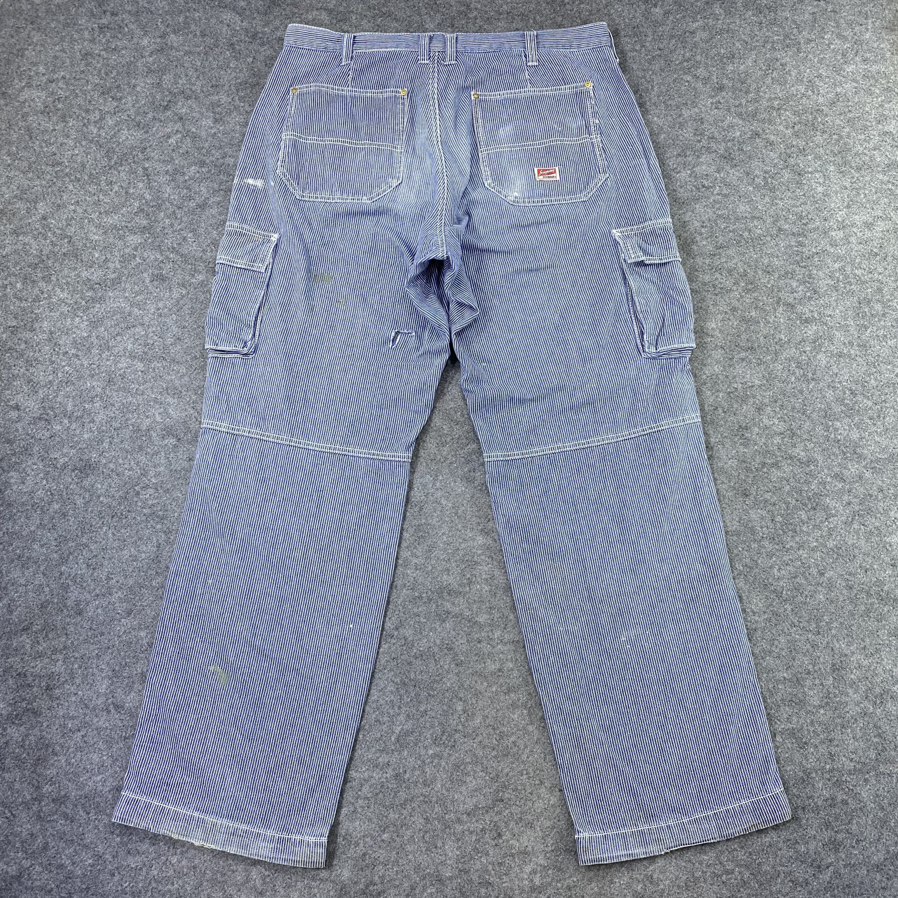 Japanese Brand Dogman Hickory Cargo Pants - C037 Size US 37 - 2 Thumbnail