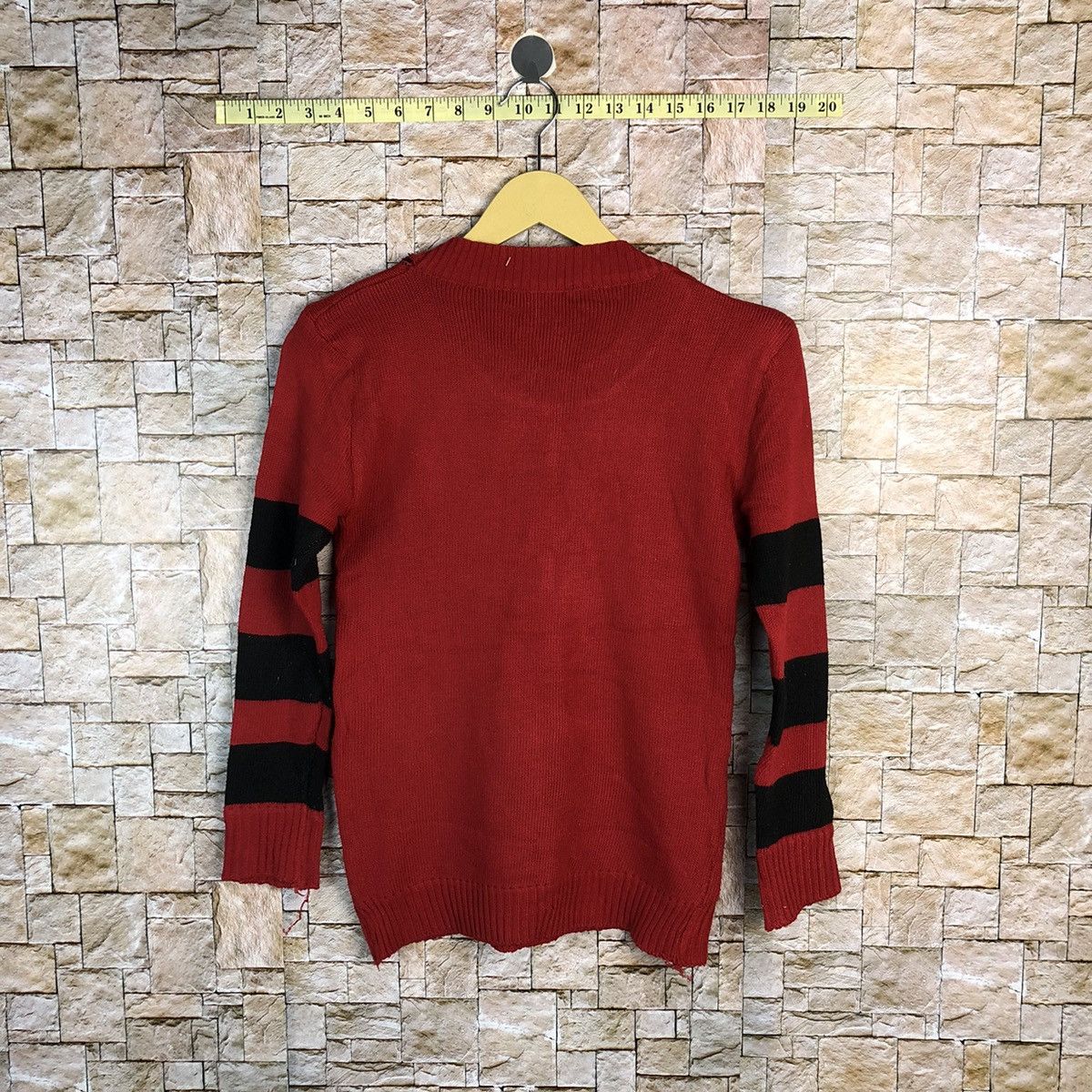 Disney Maria Luizat X mickey mouse stripe Red Knitwear #A396 Size S / US 4 / IT 40 - 11 Thumbnail