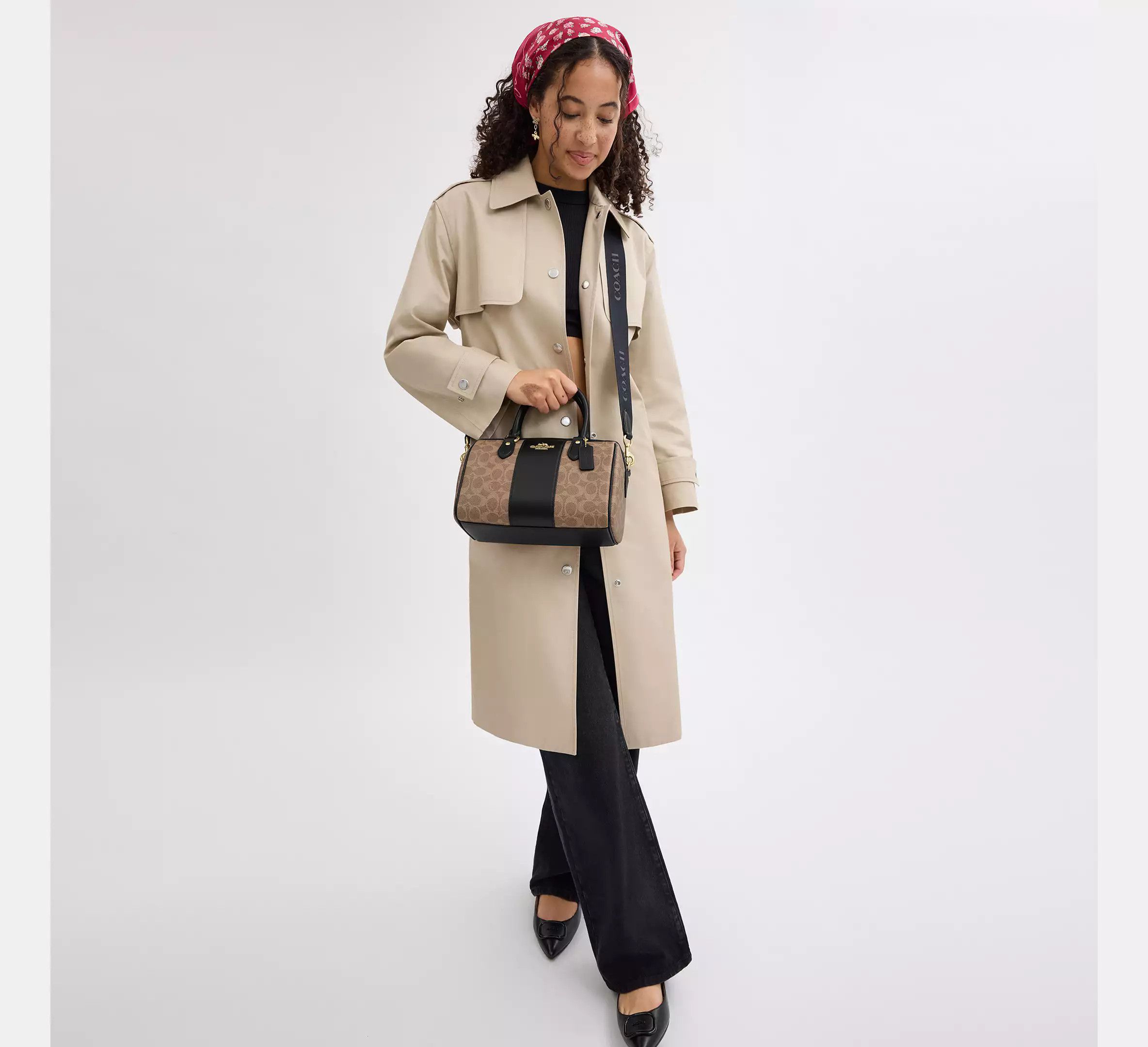 Coach Rowan Satchel Bag In Signature Canvas CW376 Size ONE SIZE - 6 Thumbnail
