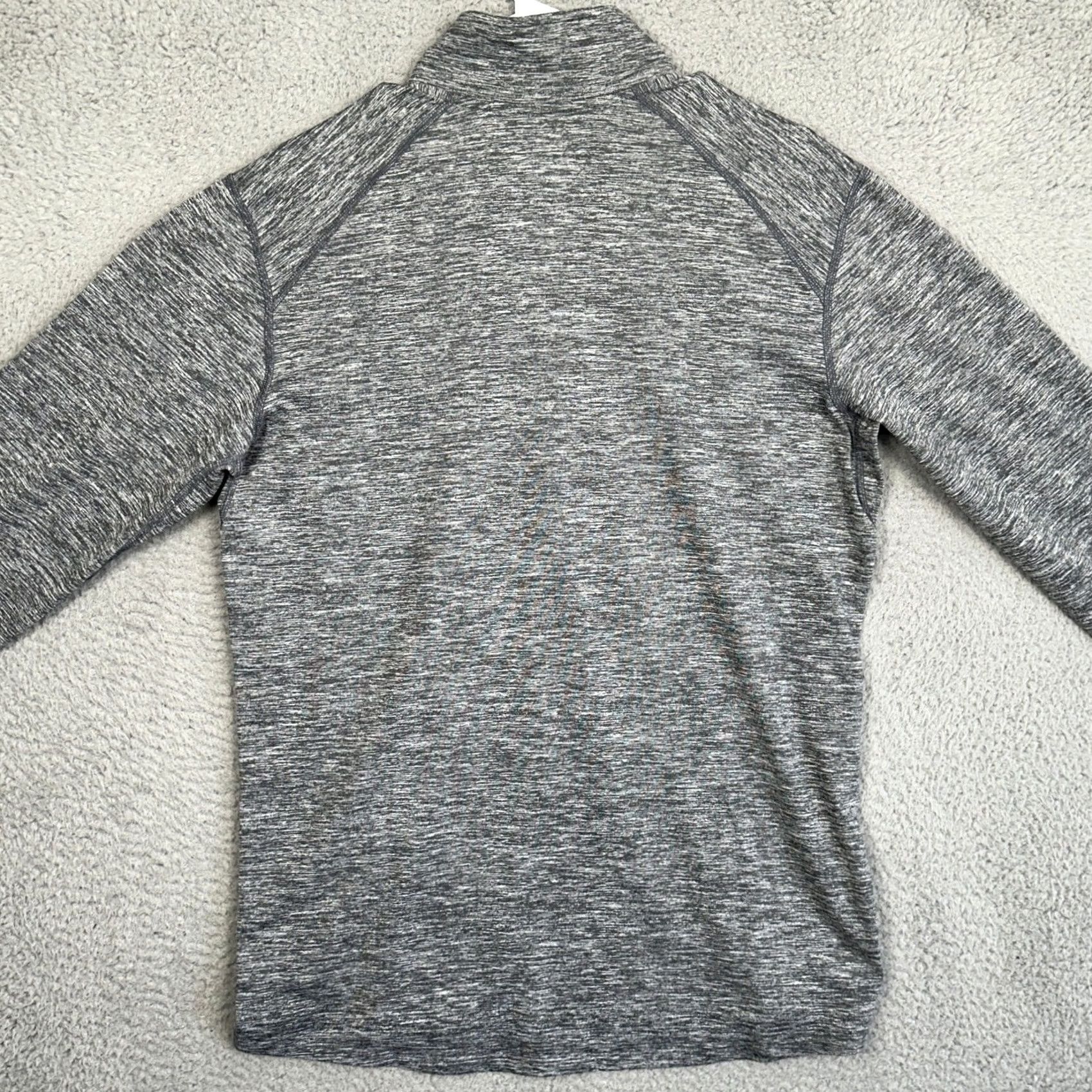 Nike Nike Michigan Wolverines Shirt Mens M Gray Dri-Fit Quarter Zip Pullover Heather Space Dye Athletic 1/4 Zip Mock Neck Long Sleeve Size US M / EU 48-50 / 2 - 2 Thumbnail