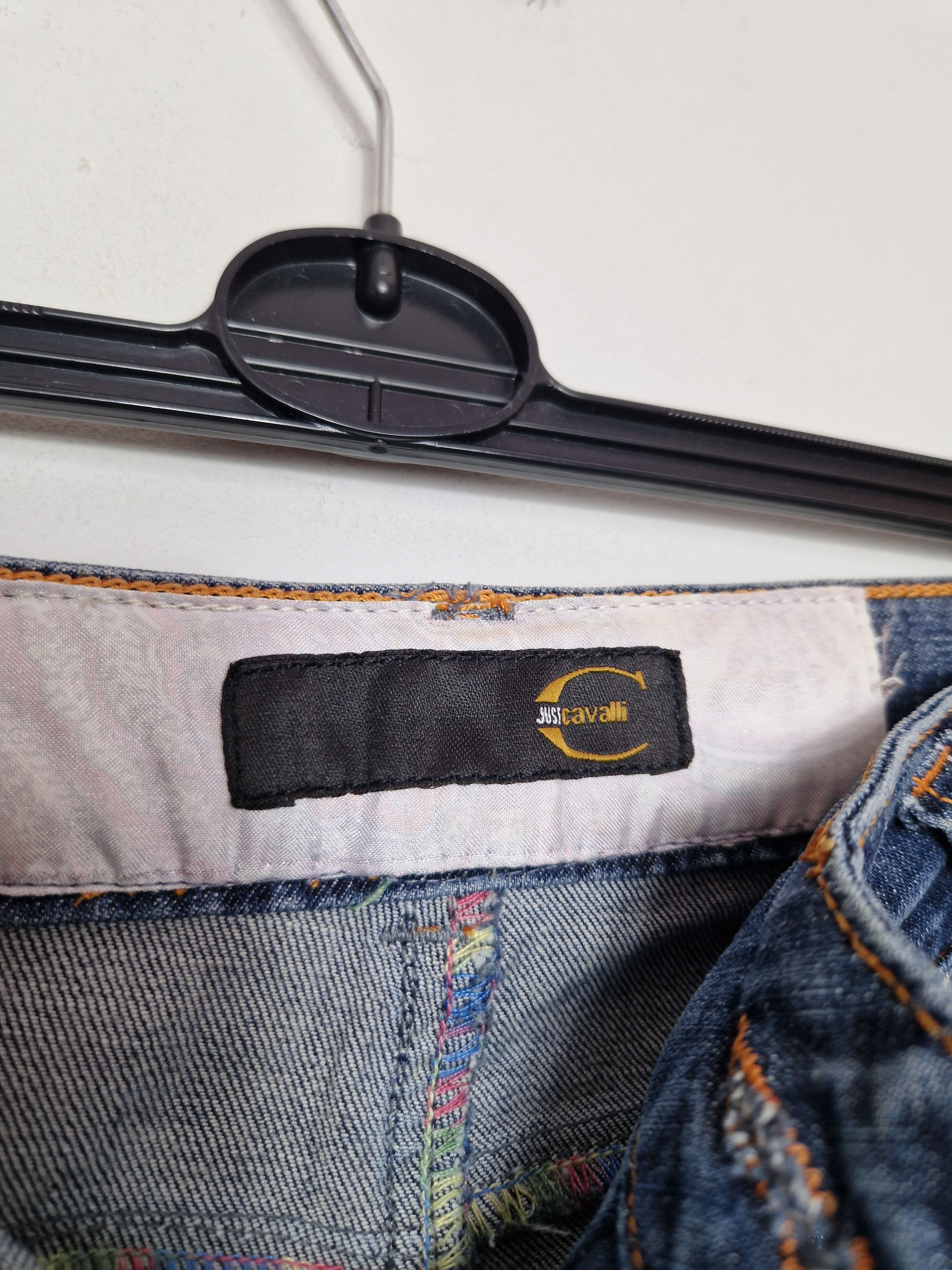 Just Cavalli × Roberto Cavalli Roberto Cavalli vintage embroided y2k denim pants Size 33" - 8 Thumbnail