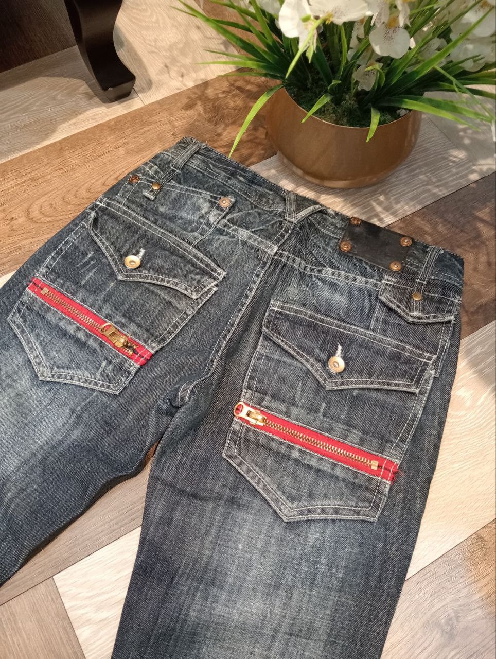 semanticdesign SEMANTIC DESIGN JAPAN RARE DISTRESSED LOOK FLARED JEANS Size US 30 / EU 46 - 9 Thumbnail