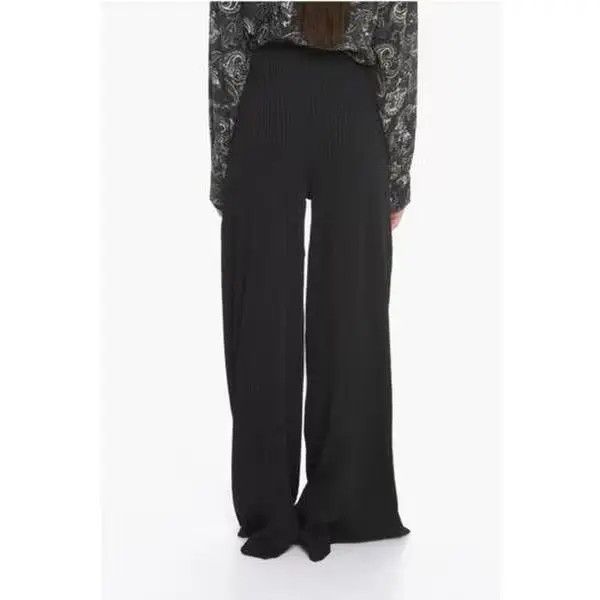 Balenciaga o1bcso1str0326 Palazzo Pants in Black Size 27" / US 4 / IT 40 - 2 Thumbnail