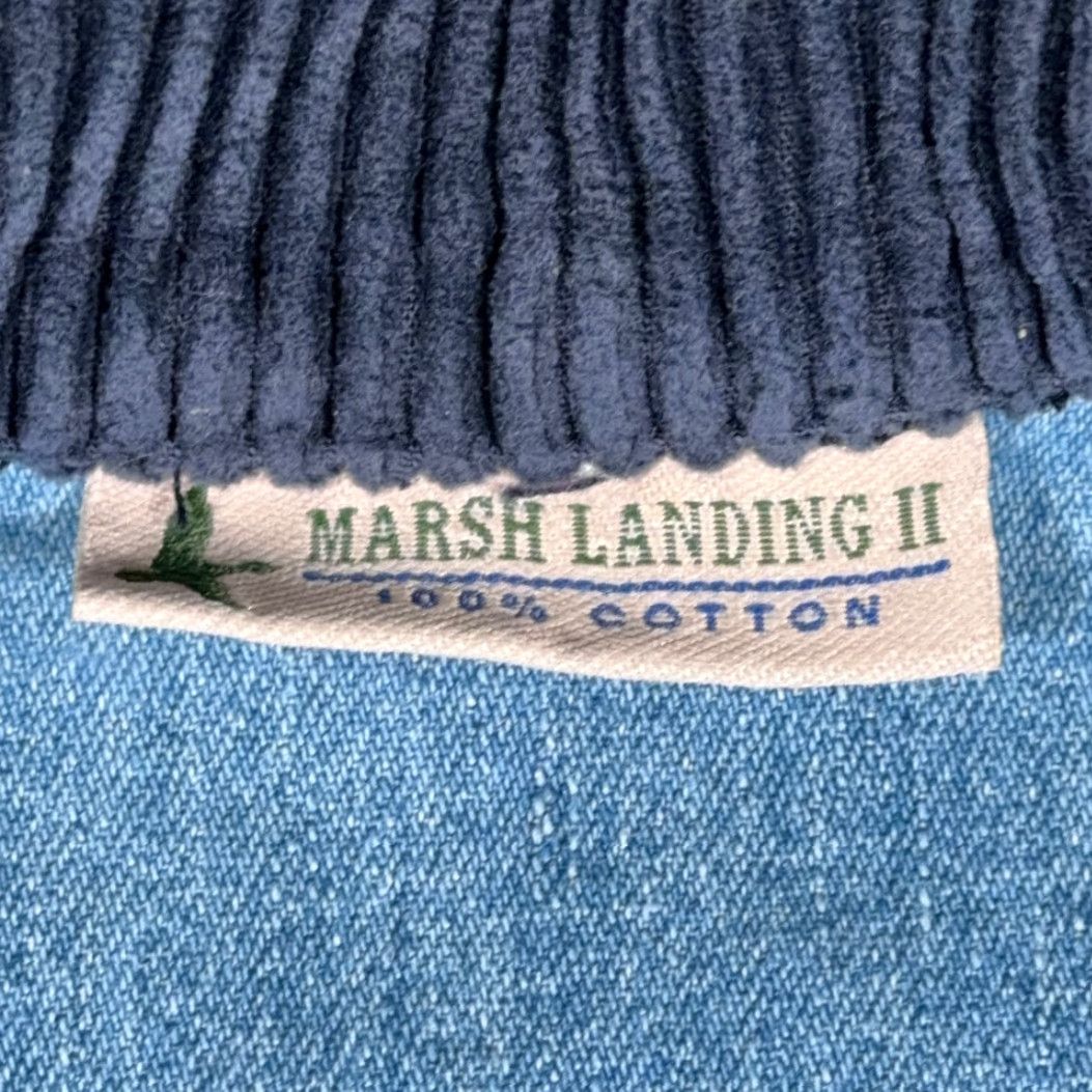 Denime VINTAGE Marsh Landing Chore Coat Womens XL Blue Denim Corduroy 90s Jacket Size XL / US 12-14 / IT 48-50 - 5 Thumbnail