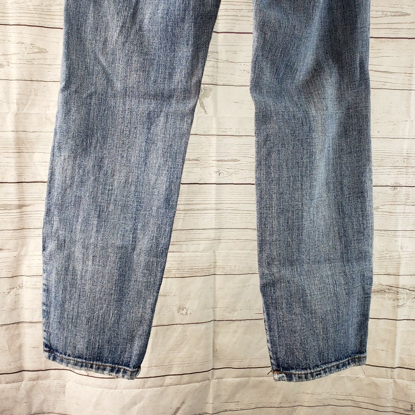 Vintage Tobi Womens Distressed Cropped Jeans Sz 27 Blue Ankle Zip Low Rise Denim Cotton Jeans Womens 27 Distressed Cropped Ankle Zip Size 27" / US 4 / IT 40 - 4 Thumbnail