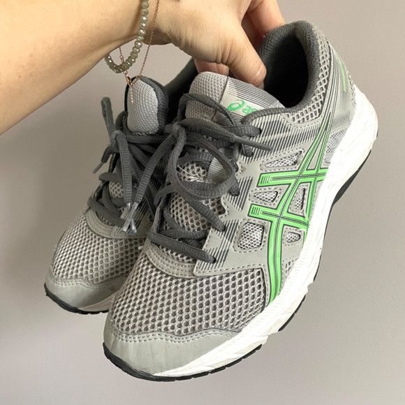 Asics Asics GEL-Contend 5 Gray / Green Runners - 6US, light use! Size US 6 / IT 36 - 5 Thumbnail