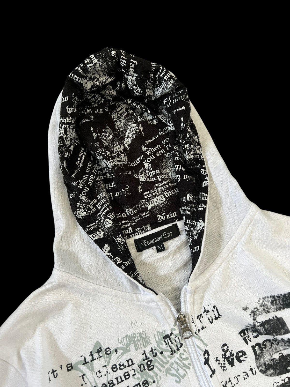Japanese Brand × Seditionaries Beaumont Carr 🇯🇵 Anarchy Poem Zipper Hoodie Size US S / EU 44-46 / 1 - 3 Thumbnail