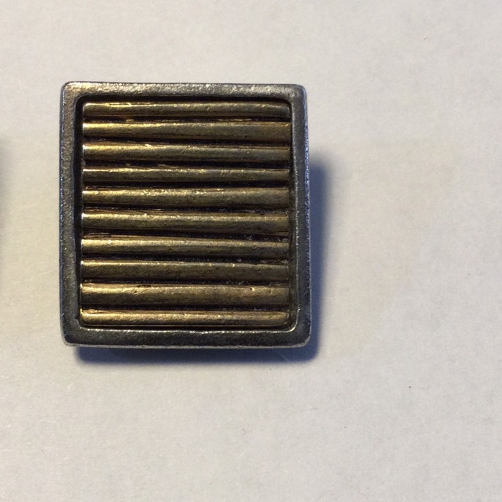 Other Chico's Vintage Gold & Silver Tone Square Clip-On Earrings Size ONE SIZE - 4 Thumbnail