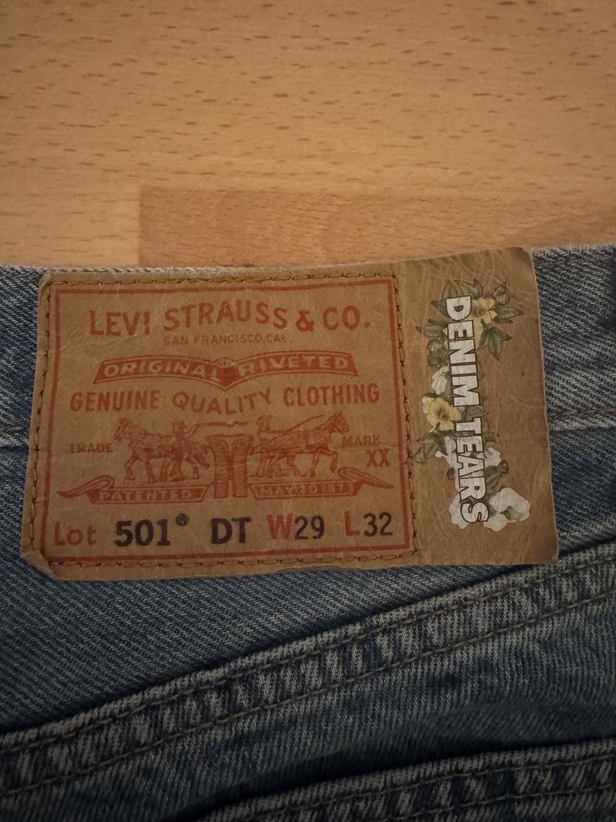 DENIM TEARS Denim Tears dark wash deim Size US 29 - 3 Thumbnail