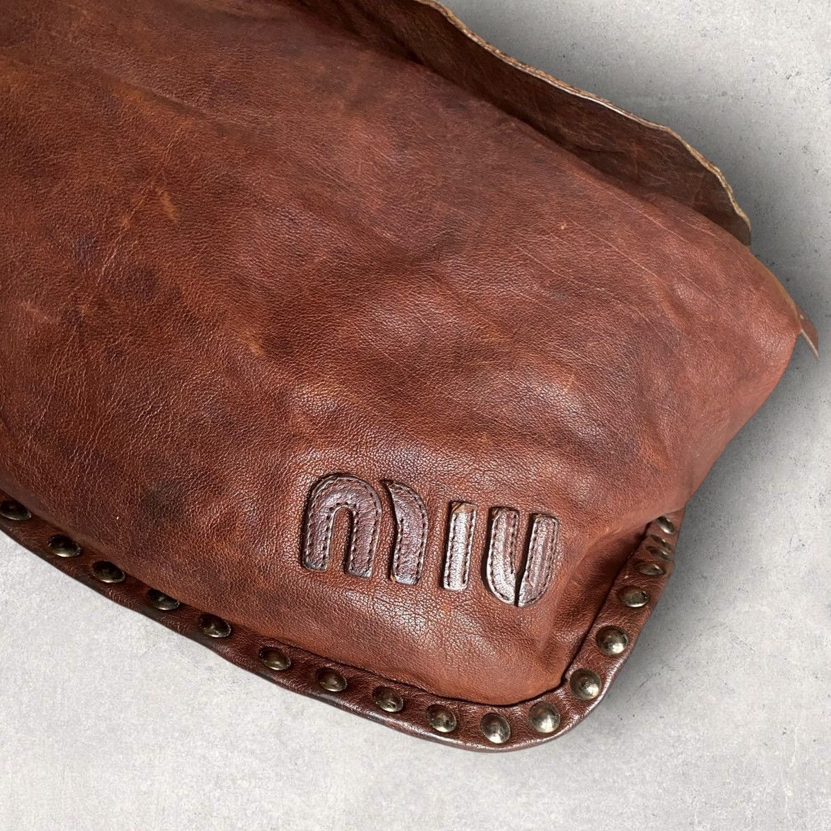 Miu Miu Miu Miu Studded Shoulder Bag Size ONE SIZE - 3 Thumbnail