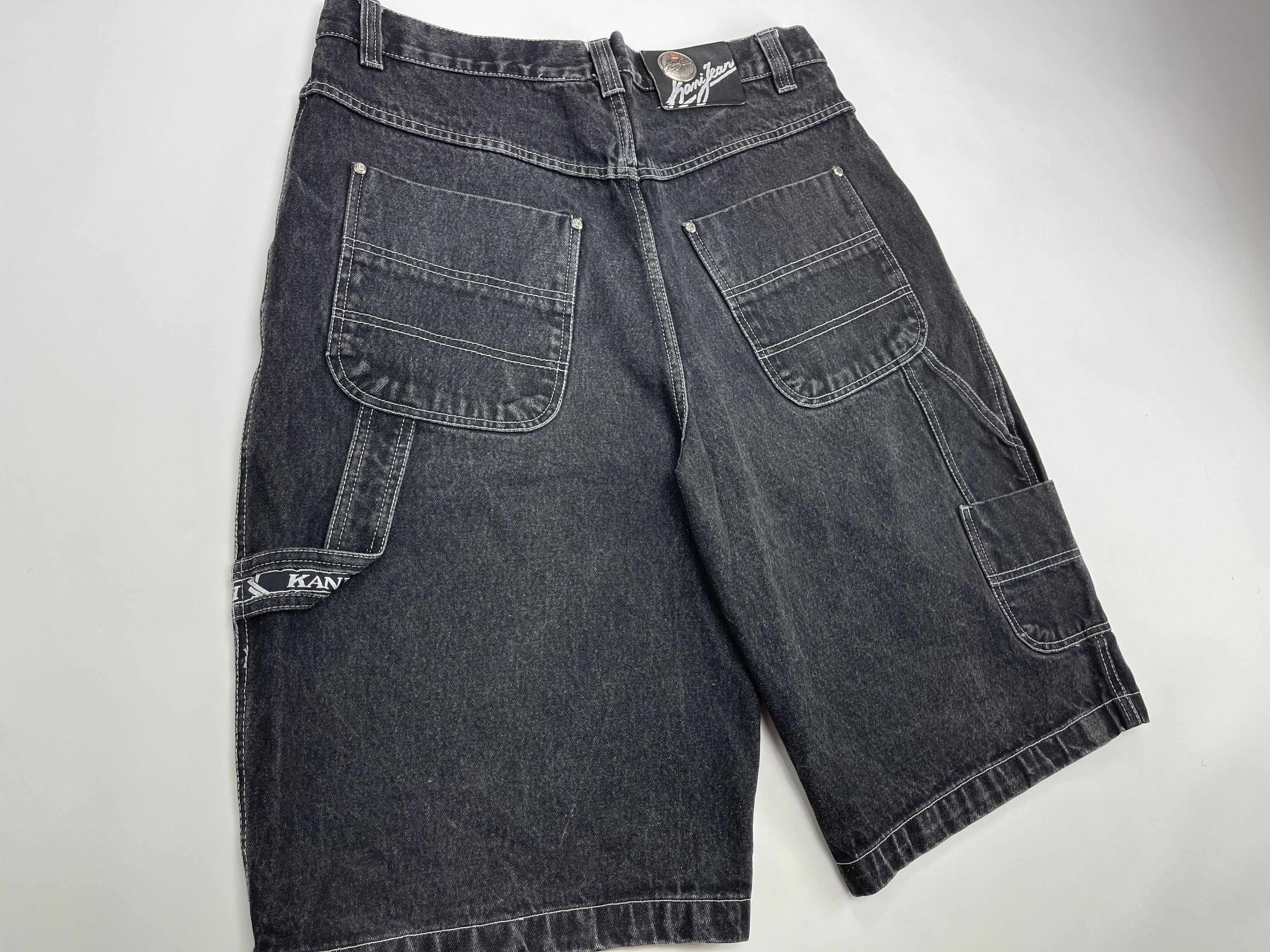 Karl Kani KARL KANI shorts, vintage hip hop baggy jeans, 90s size W 36 Size US 36 / EU 52 - 3 Thumbnail