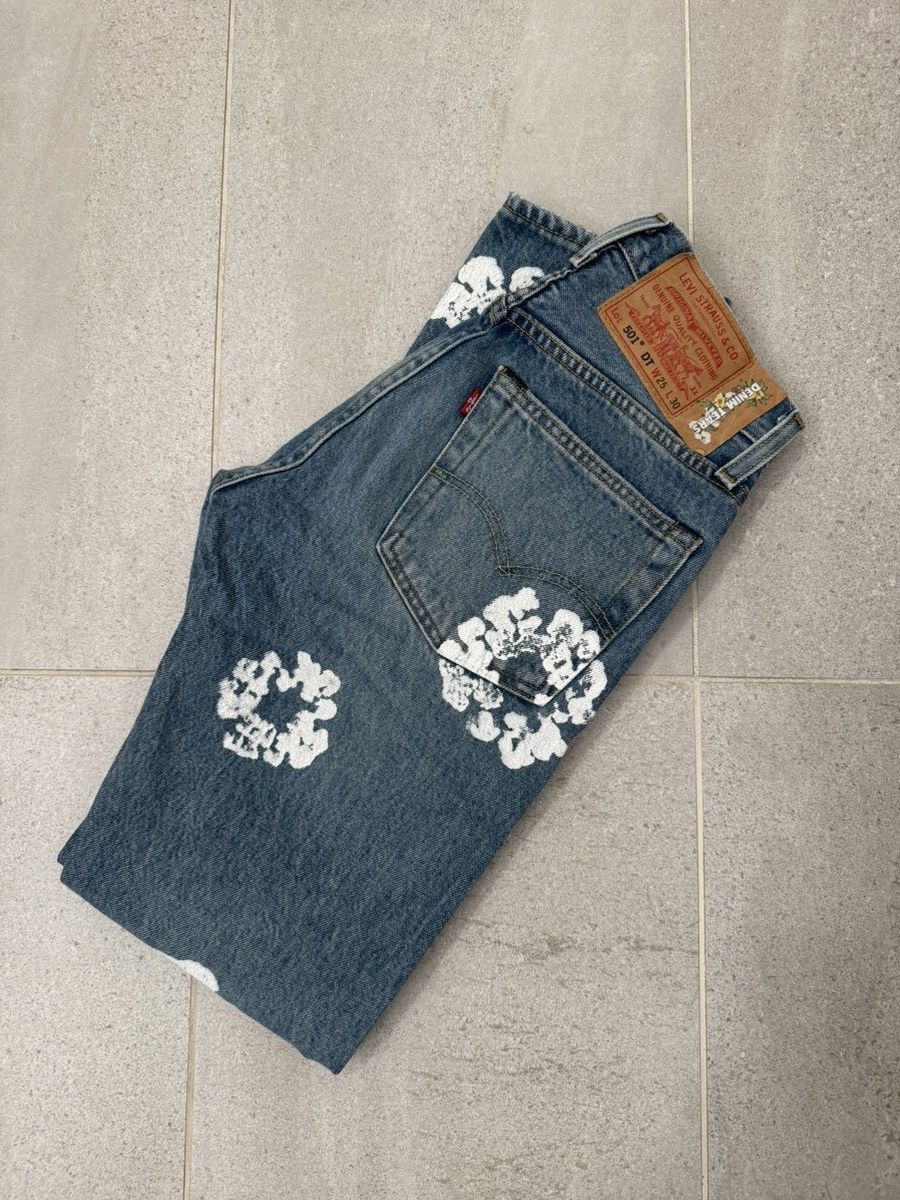 DENIM TEARS × Levi's Denim Tears x Levi’ Jeans Size 25" / US 0 / IT 36 - 2 Thumbnail