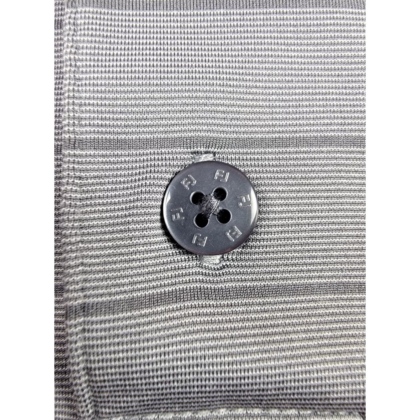 Footjoy FootJoy Golf Polo Shirt Mens Large Gray Stripe Short Sleeve Polo Outdoor Sports Size US L / EU 52-54 / 3 - 4 Thumbnail