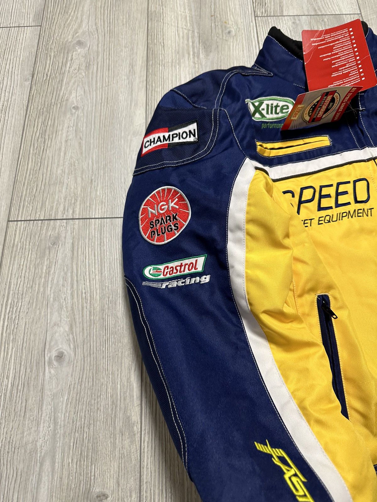 Vintage New 🤩 Fast Lane Vintage Speed Fighter Racing Jacket Large Size US XXL / EU 58 / 5 - 4 Thumbnail