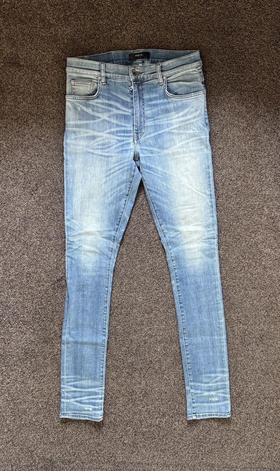 Amiri 💠Amiri💠 STACK JEANS ROSEBOWL 2017 RARE (33) Size US 33 - 1 Thumbnail