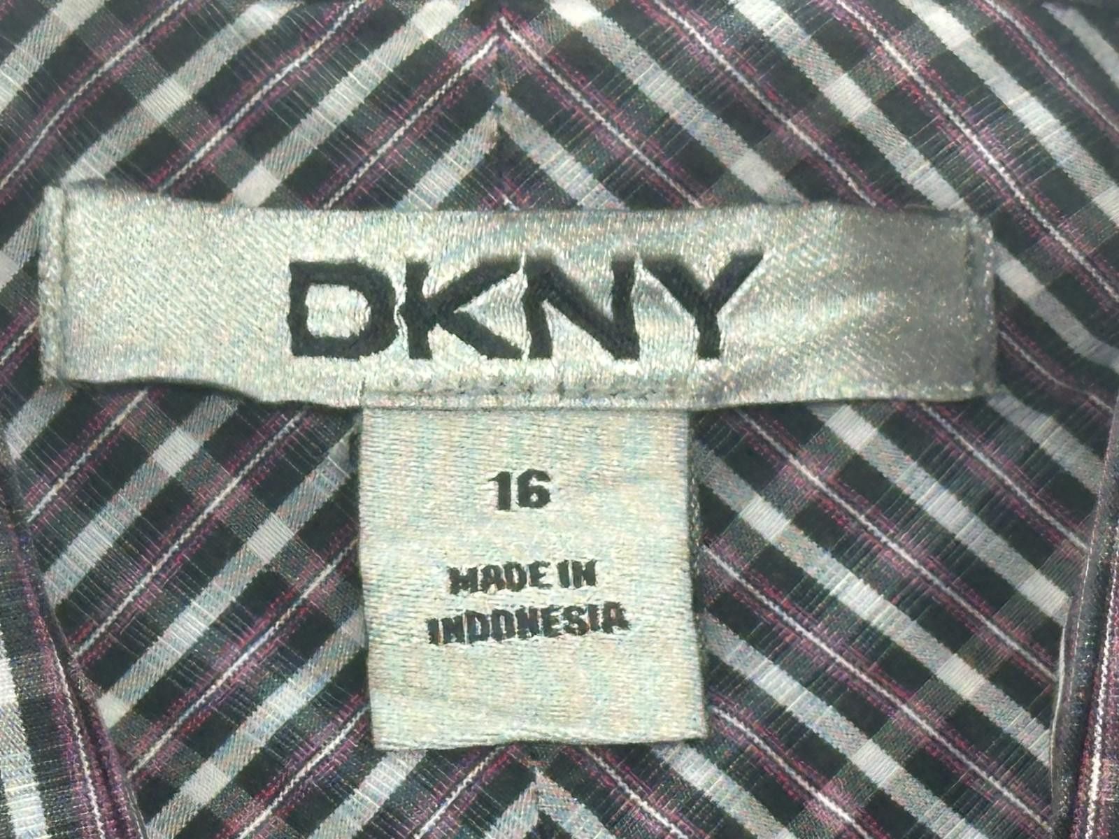 DKNY DKNY 100% Cotton Striped Multicolor Plaid Button-Up Men's M Size US M / EU 48-50 / 2 - 7 Thumbnail