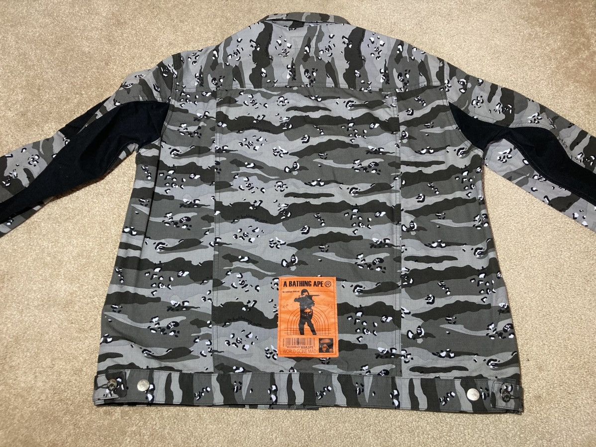 Bape 2018 Bape Gray Ape Face Camo Jacket Logo Denim Black Loose Size US M / EU 48-50 / 2 - 10 Thumbnail
