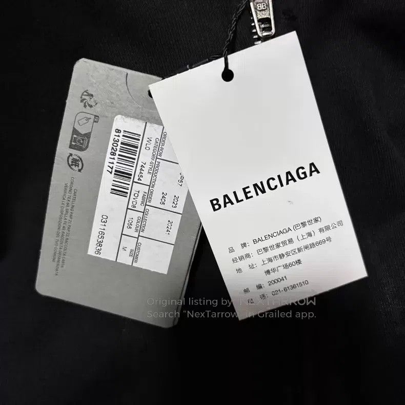 Balenciaga Balenciaga English Letter Mud-Dyed Sanskrit Zippered Hoode Size US M / EU 48-50 / 2 - 3 Thumbnail