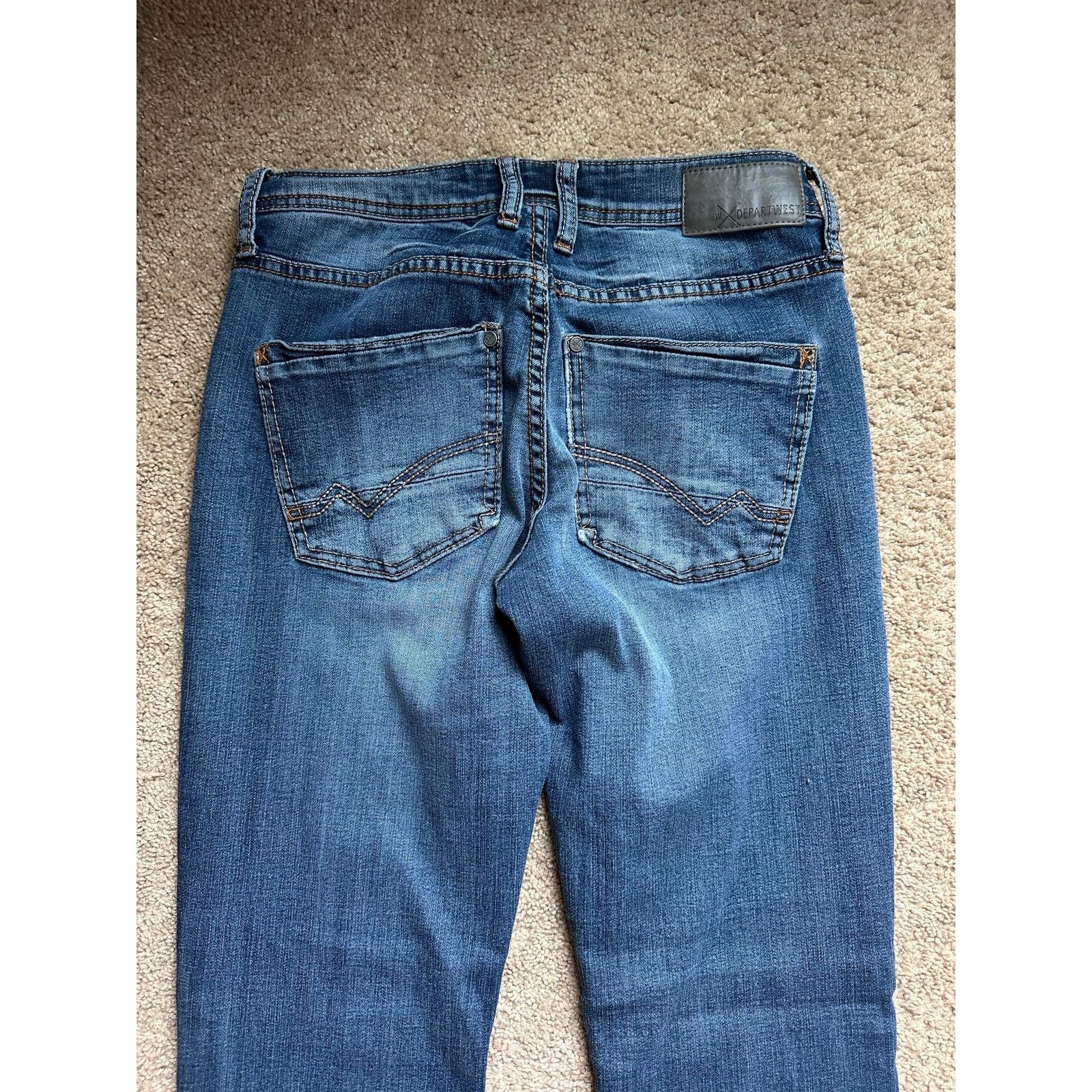 Other Departwest Seeker Stretch Straight Jeans Blue Mens 32R x 27W Size US 32 / EU 48 - 8 Thumbnail