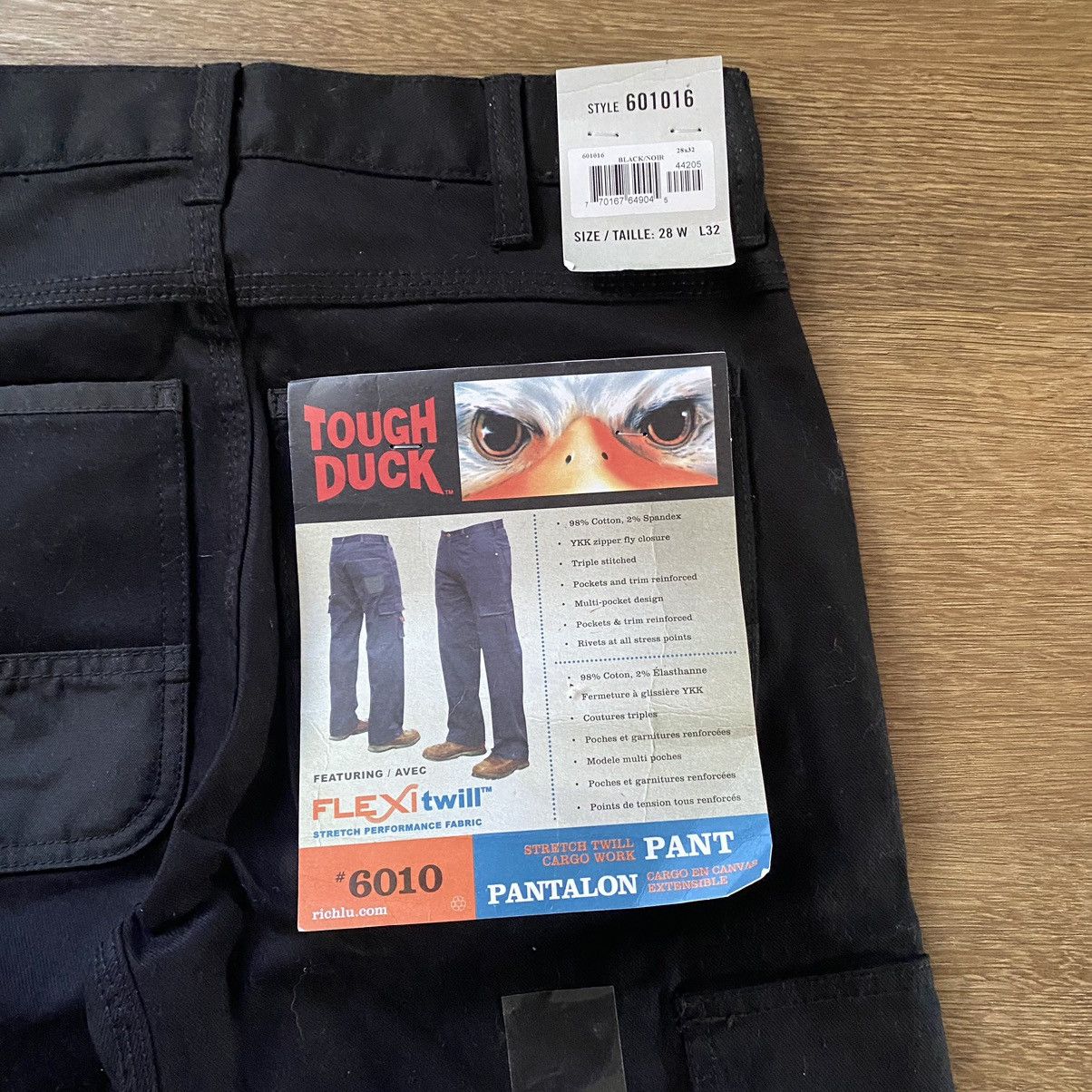 Other NWT Black Tough Duck Canvas Cargo Pants Size US 28 / EU 44 - 7 Thumbnail