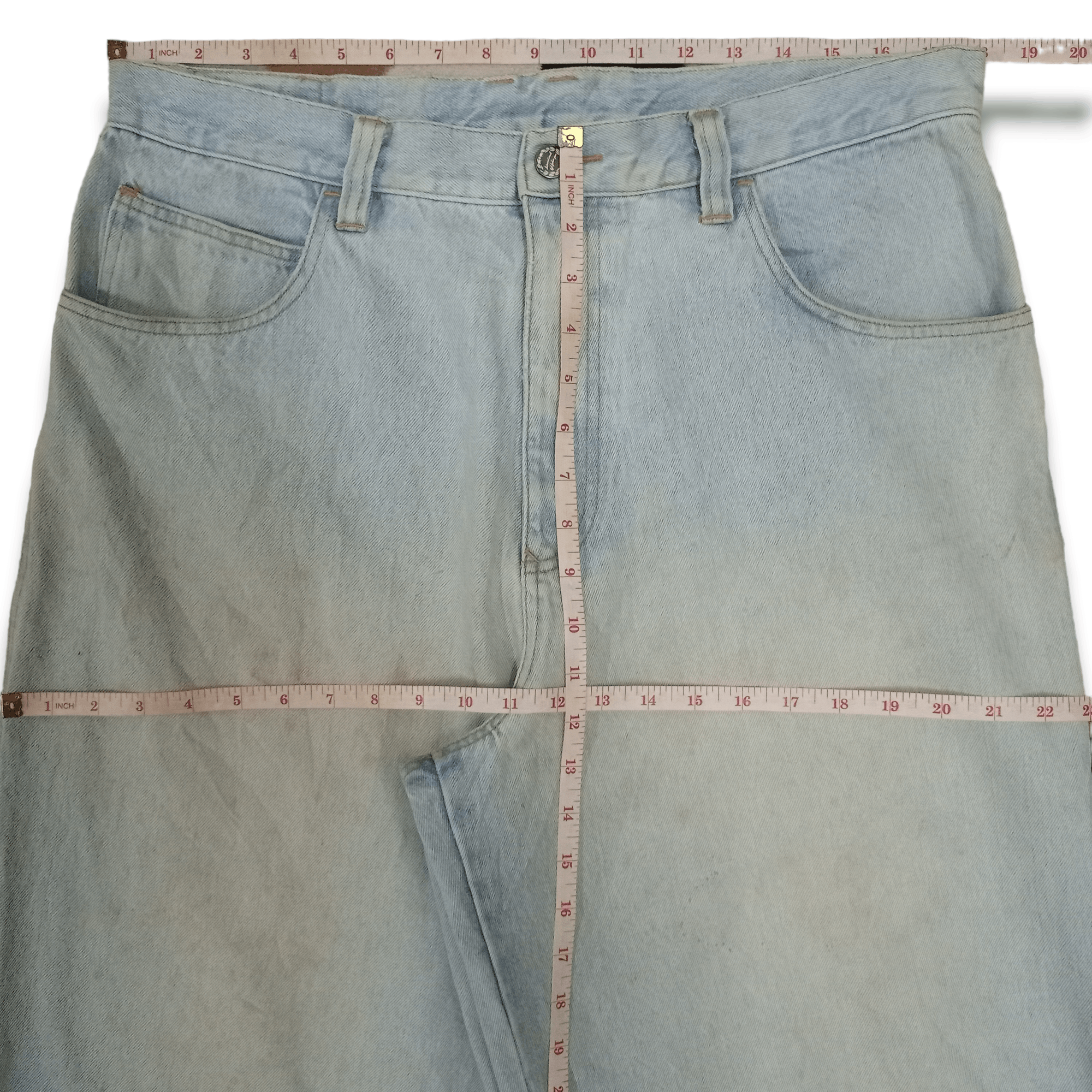 Japanese Brand Vintage Japanese Brand Dirt Washed Distressed Baggy Jeans Size US 36 / EU 52 - 9 Thumbnail