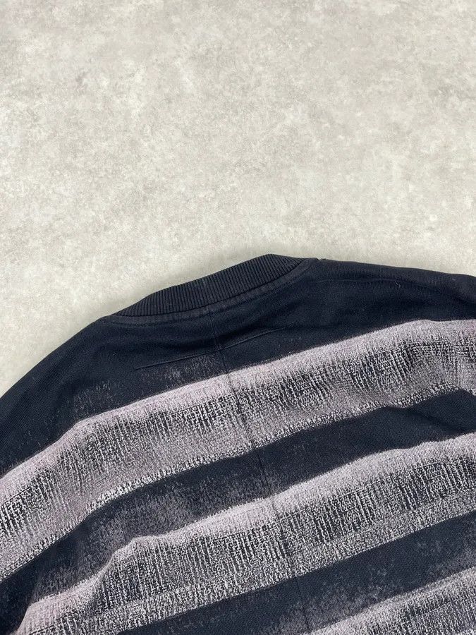Givenchy AW2014 Givenchy Black & Grey Striped Star Crewneck Sweater Size US L / EU 52-54 / 3 - 6 Thumbnail