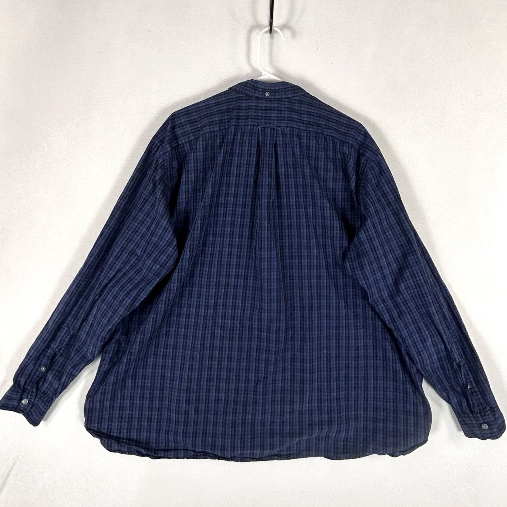 Ralph Lauren Ralph Lauren Button-Up Shirt Mens 2XB Big Blue Plaid Long Sleeve Casual Preppy Cotton Button-Down Size US XXL / EU 58 / 5 - 6 Thumbnail