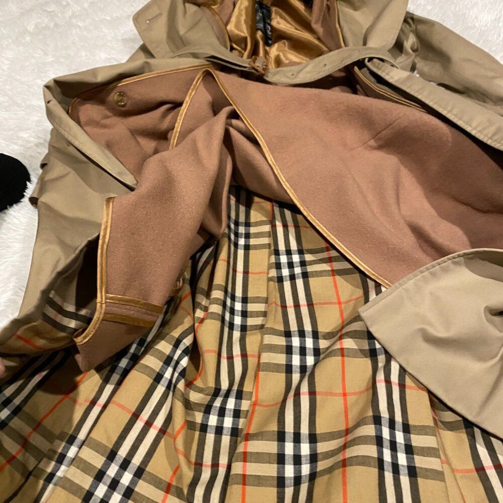 Burberry Vintage 90s Burberry Camel Wool Lined Kensington Chelsea Co Size M / US 6-8 / IT 42-44 - 2 Thumbnail